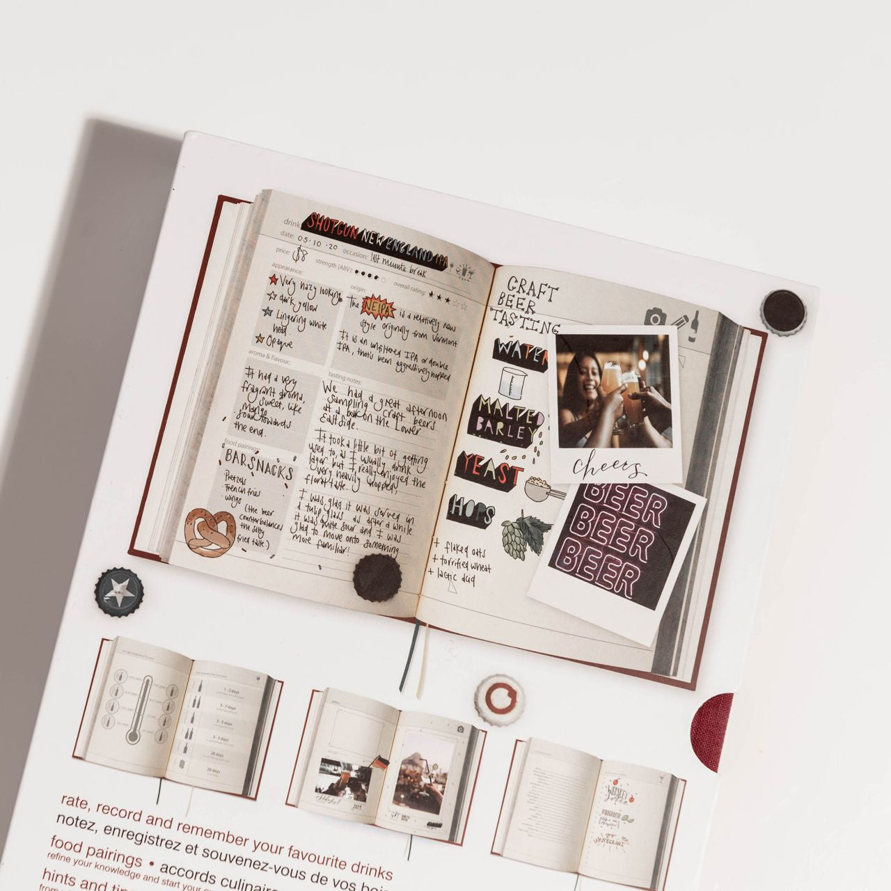 Notatnik My Drinks Journal - książka barmańska książka z drinkami prezent dla barmana 