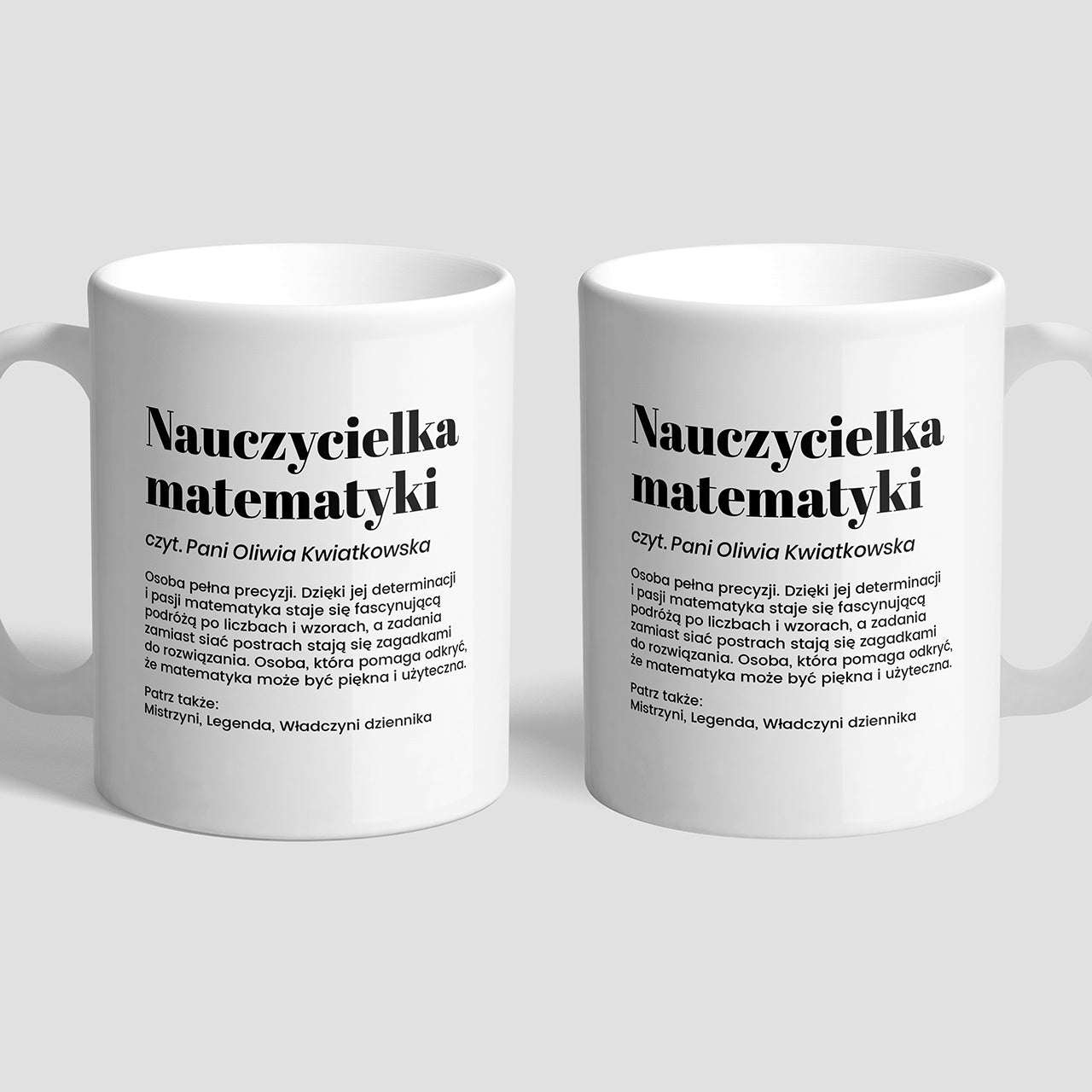 Cană pentru profesoara de matematică