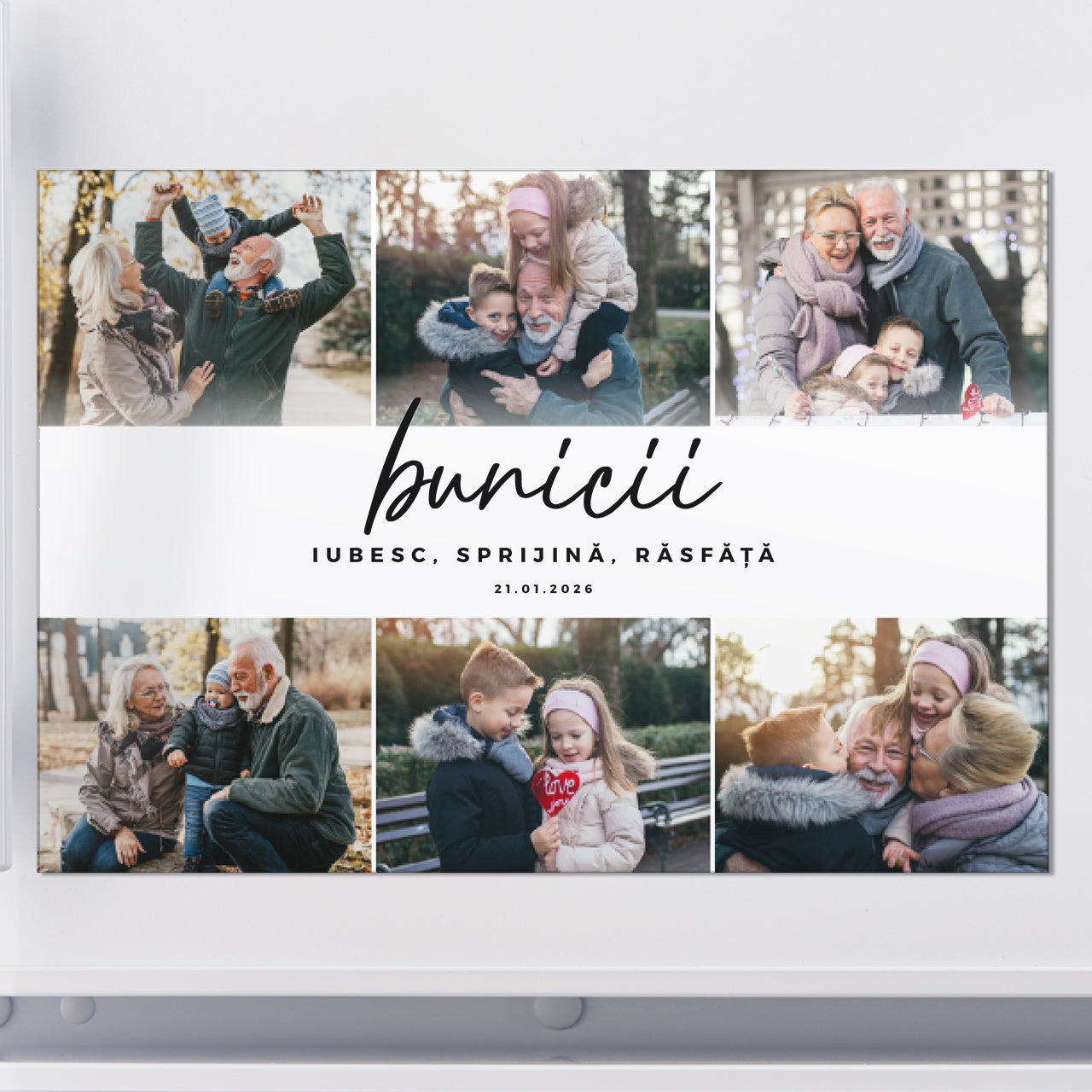 Magnes na lodówkę dla Babci i Dziadka ze zdjęciami magnes na Dzień Babci i Dziadka prezent dla babci i dziadka
