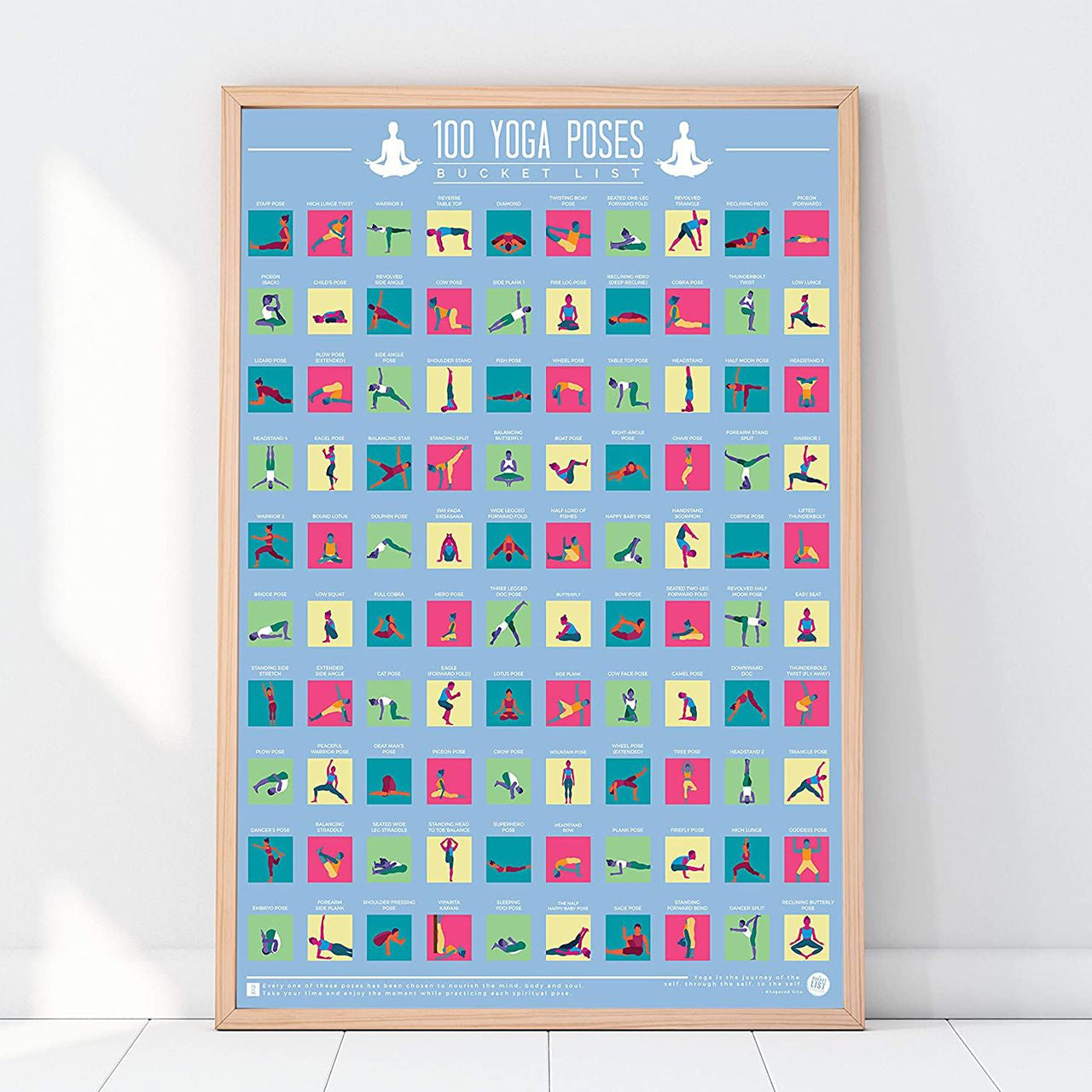 Poster răzuibil pentru iubitoarea de yoga