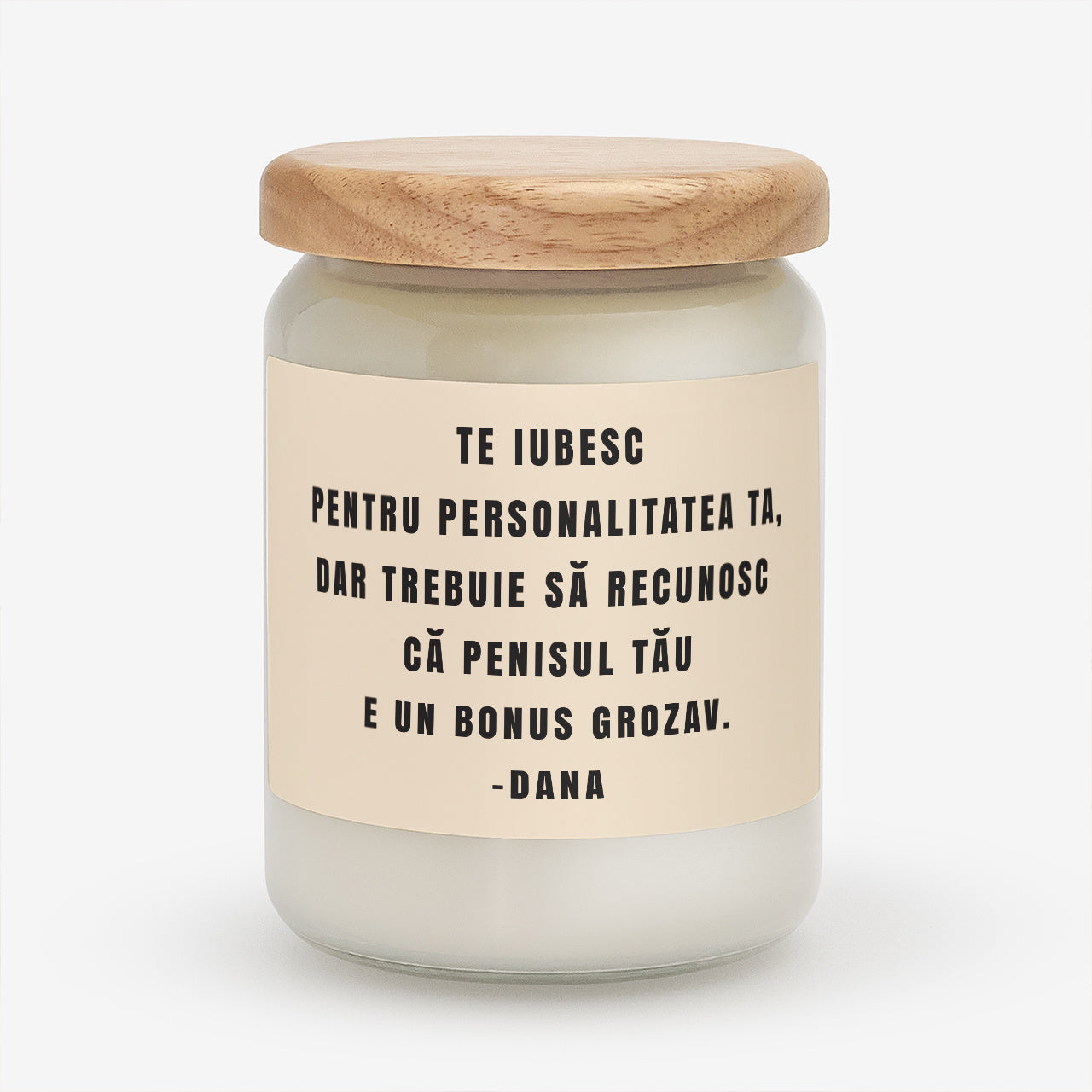 Śmieszna świeca personalizowana dla faceta - prezent na walentynki świeczka na walentynki