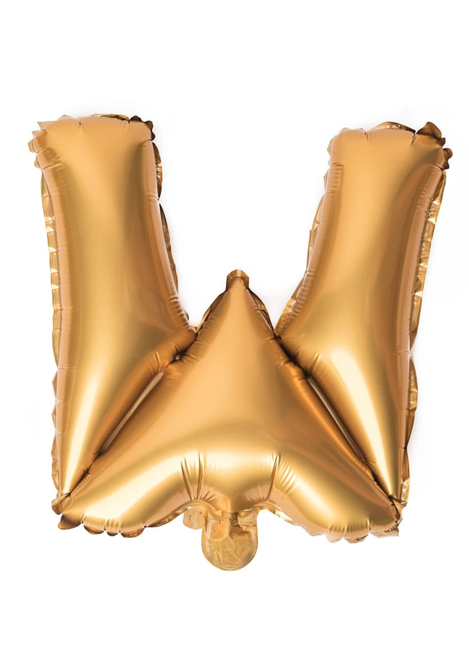 Balon din folie pentru aer LITERĂ ÎN auriu 40 cm