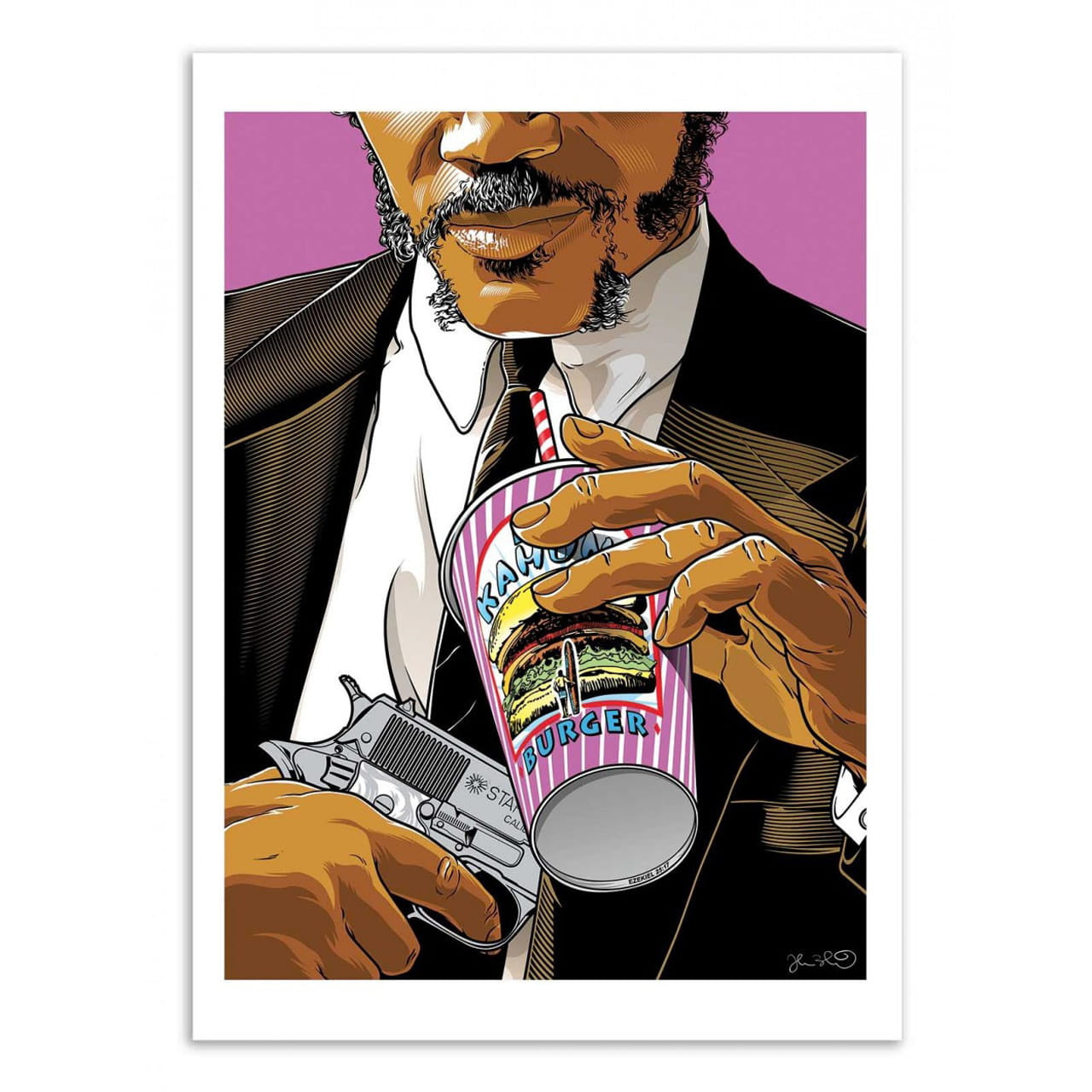 Plakat Pulp Fiction - Jules plakat filmowy Pulp Fiction plakat prezent dla kinomaniaka