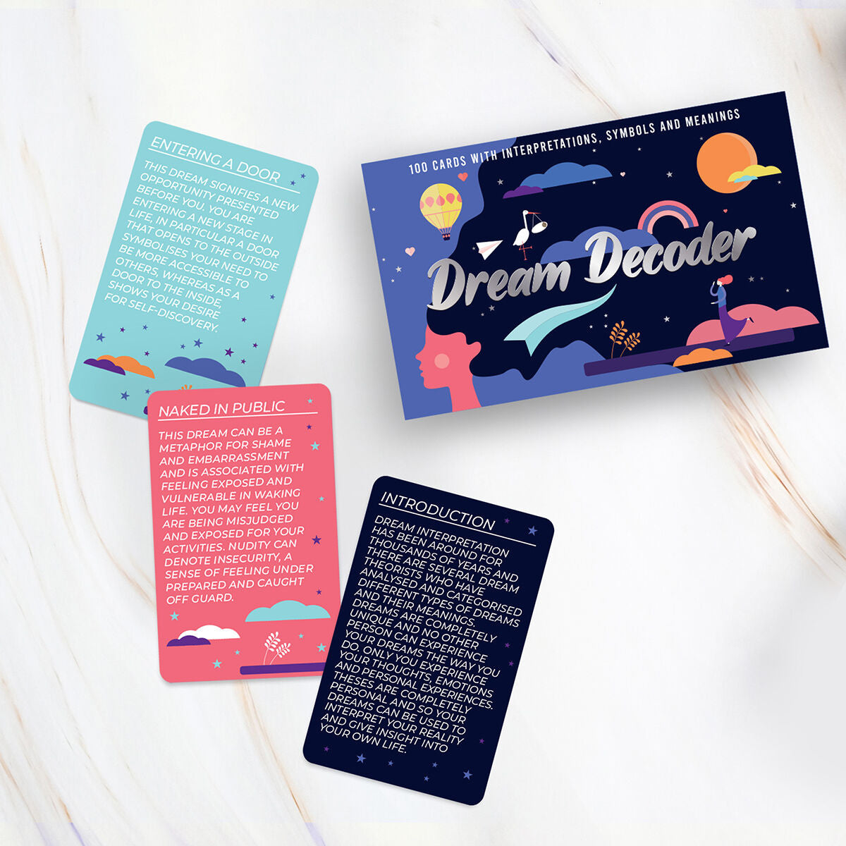 Set de cărți Dream Decoder – interpretarea viselor, cadou pentru somnoroși