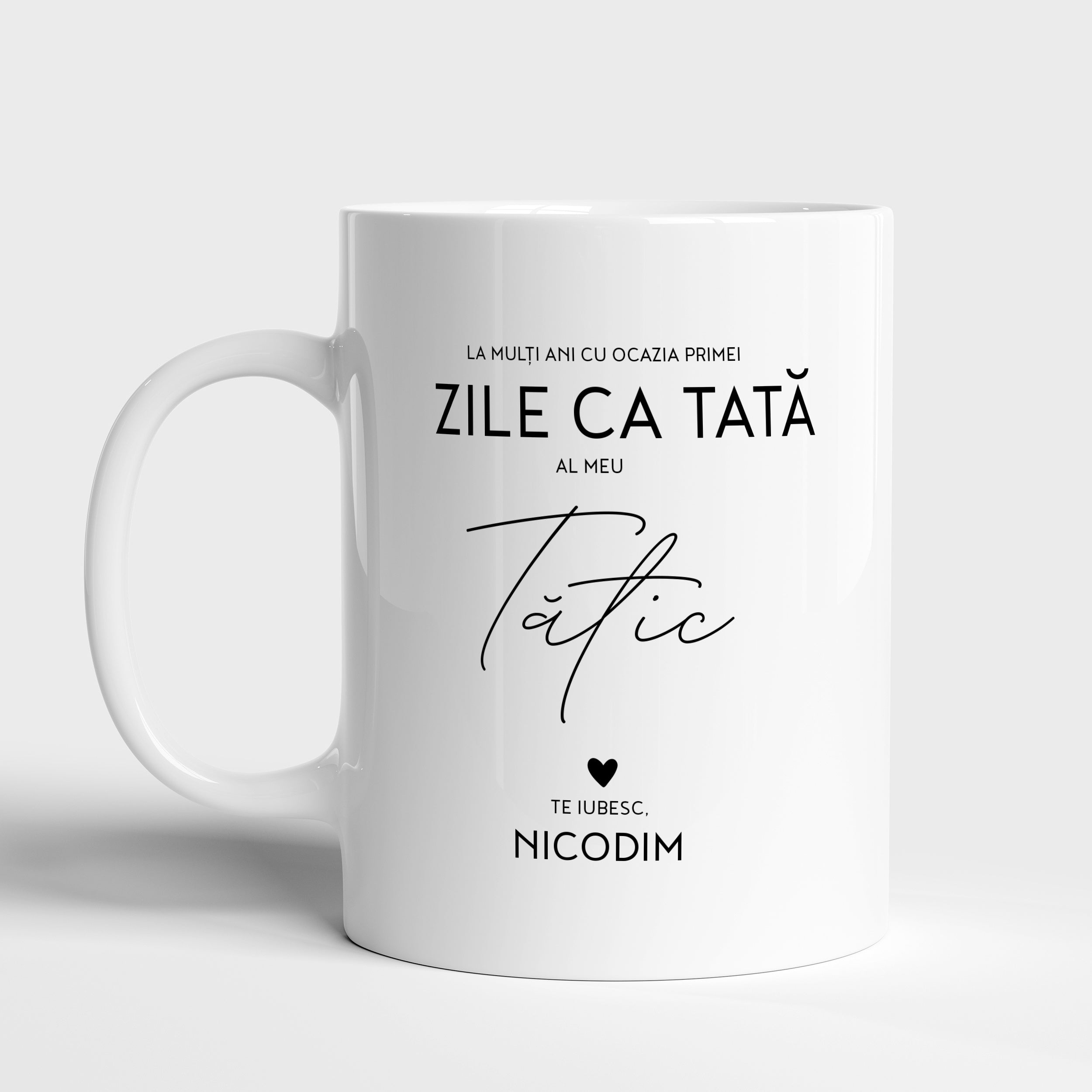 Cană personalizată pentru prima zi ca tată