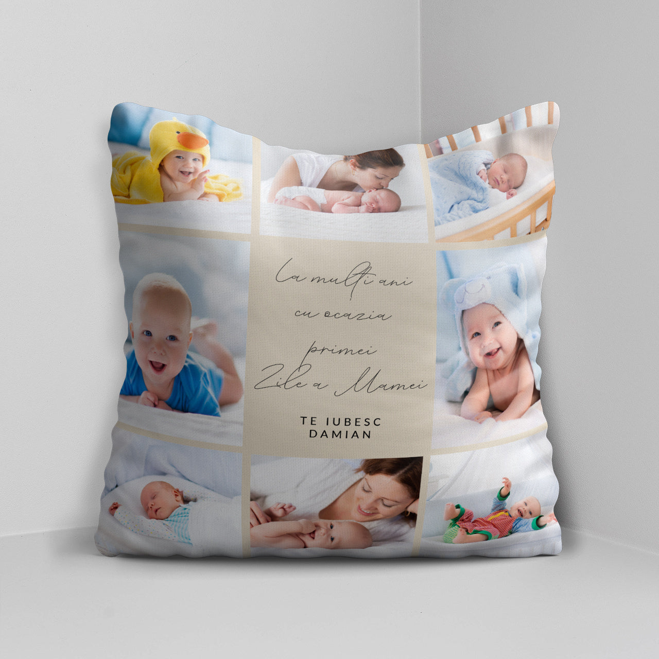 Personalizowana poduszka na pierwszy Dzień Mamy - ze zdjęciami poduszka na dzień mamy prezent na dzień mamy