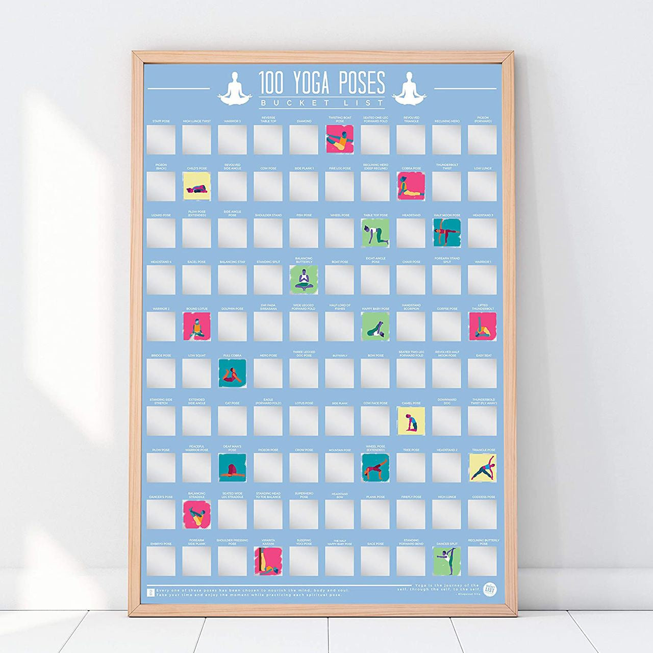 Poster răzuibil pentru iubitoarea de yoga