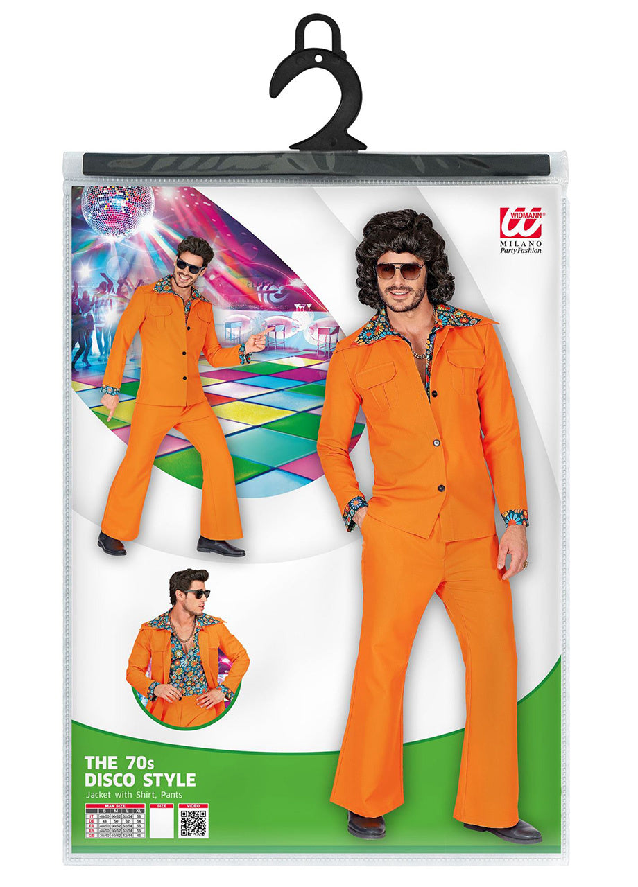 Costum pentru bărbați anii ’70 PORTOCALIU COSTUM - XL