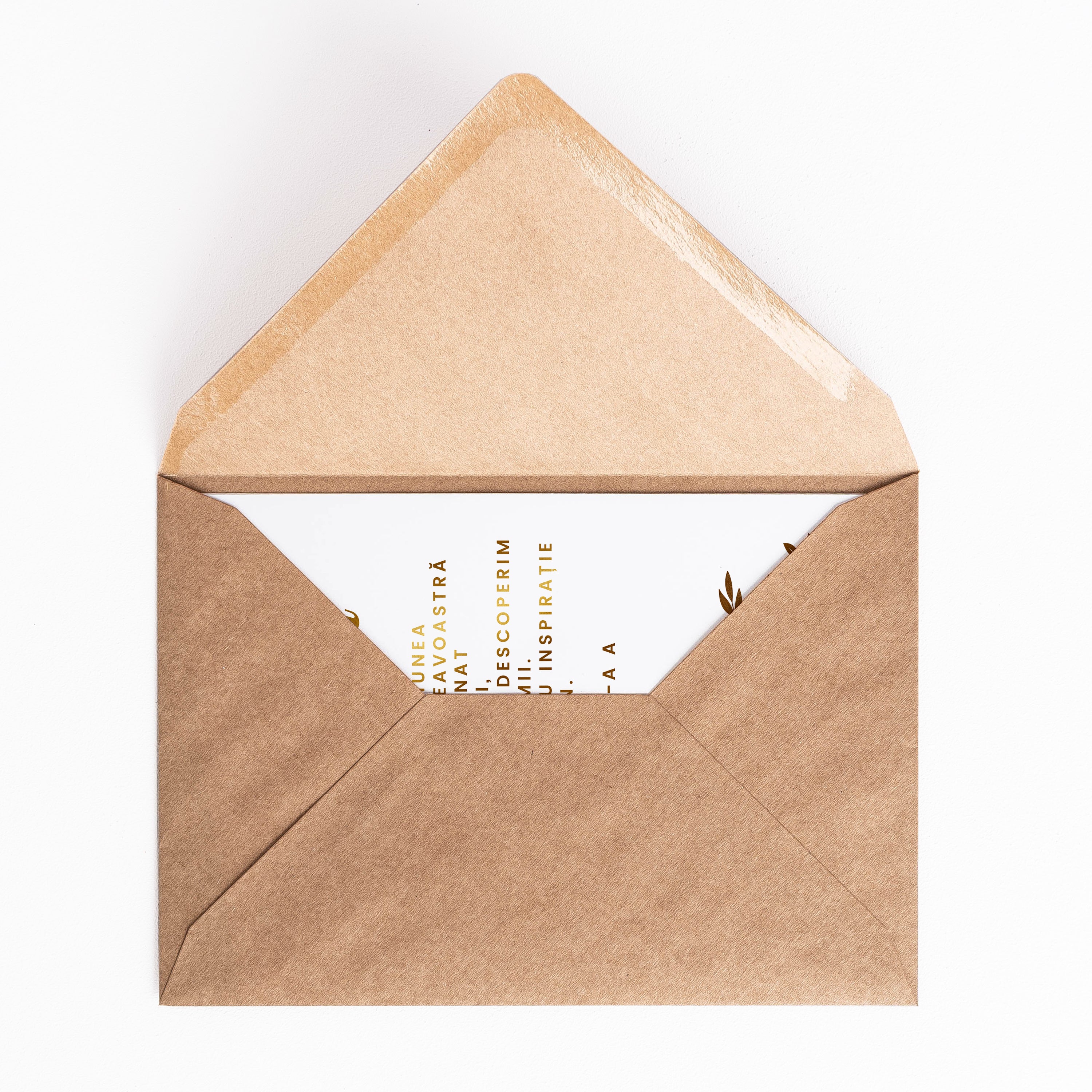 Felicitare cu detalii aurii pentru Ziua Profesorului