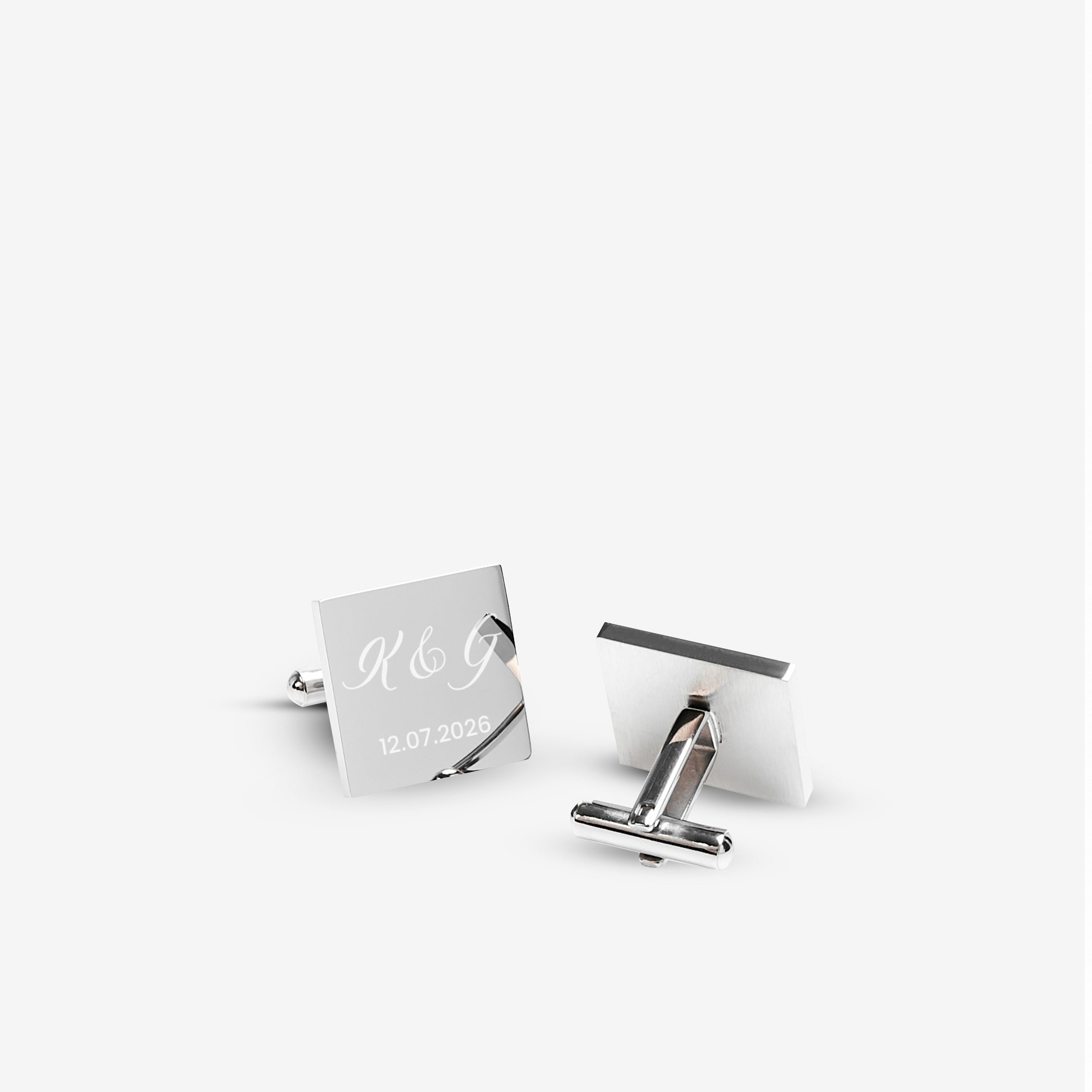 Eleganckie spinki do mankietów - prezent na rocznicę dla męża personalizowane spinki z grawerem