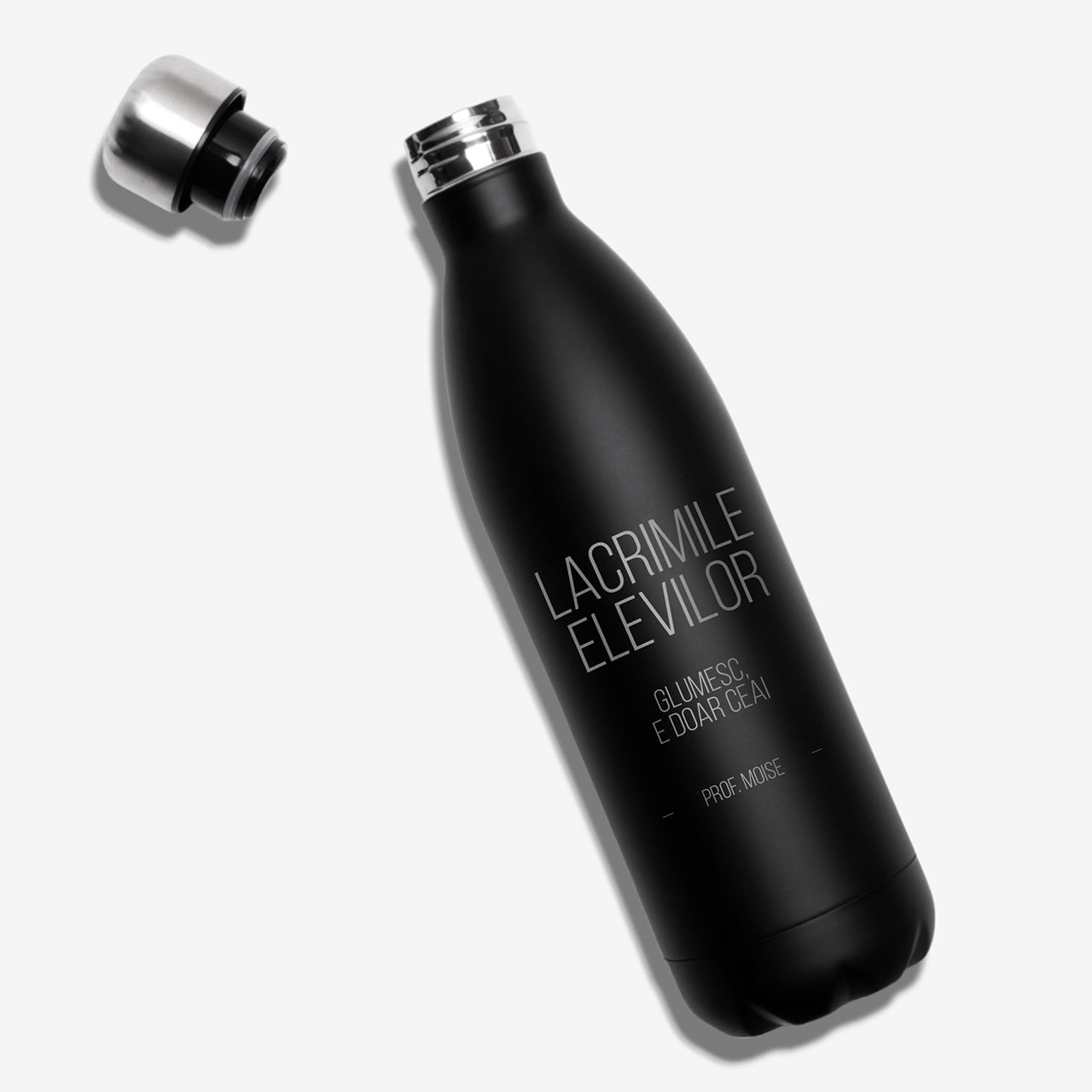 Termos gravat pentru profesor – lacrimile elevilor