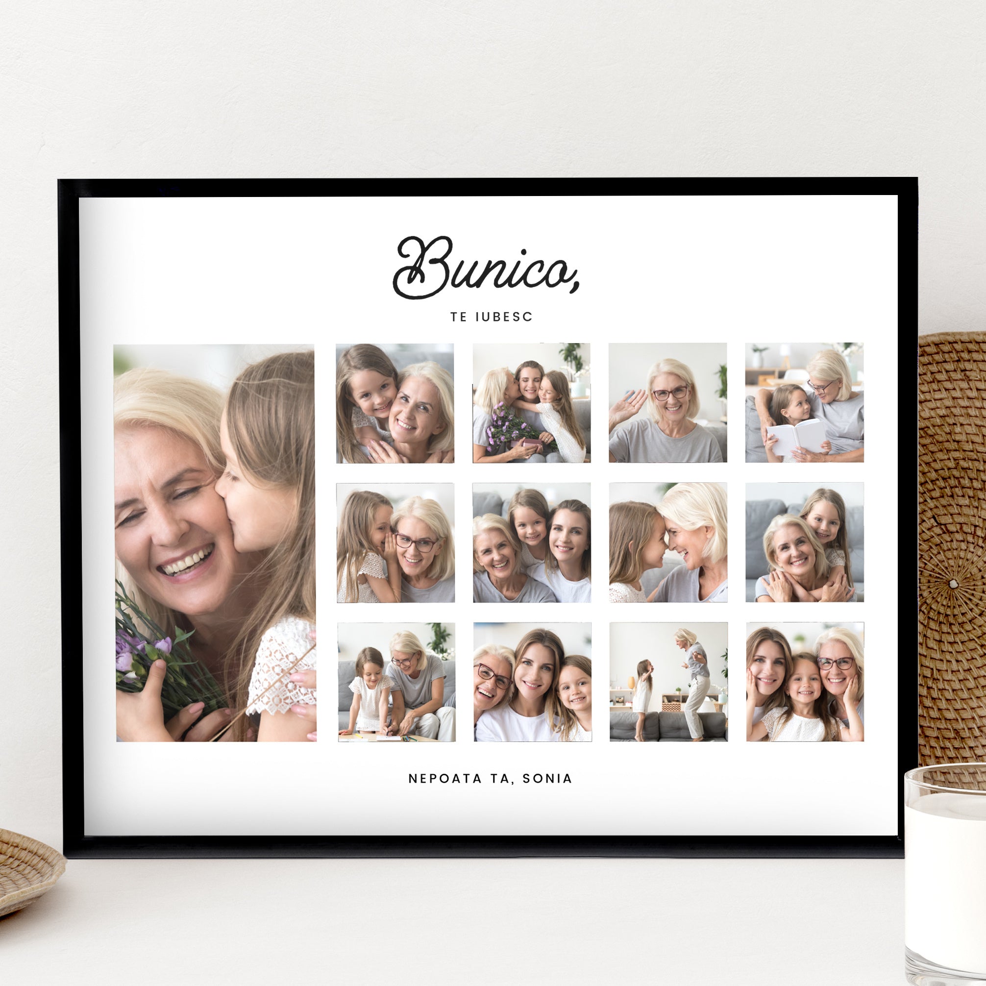 Plakat ze zdjęciami dla Babci plakat na Dzień Babci prezent dla babci prezent na Dzień Babci