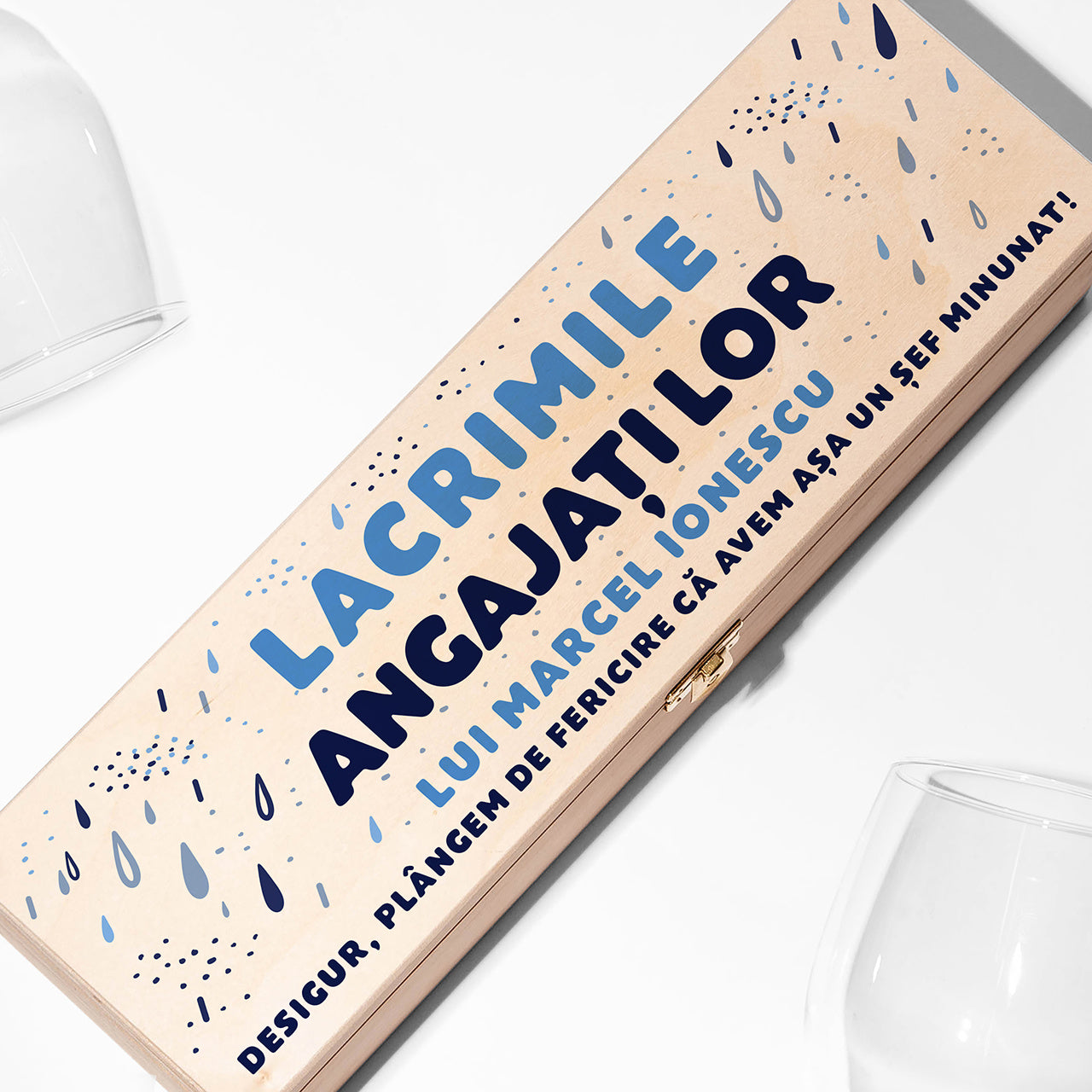 Cutie pentru vodcă cu mesaj amuzant – cadou pentru șef