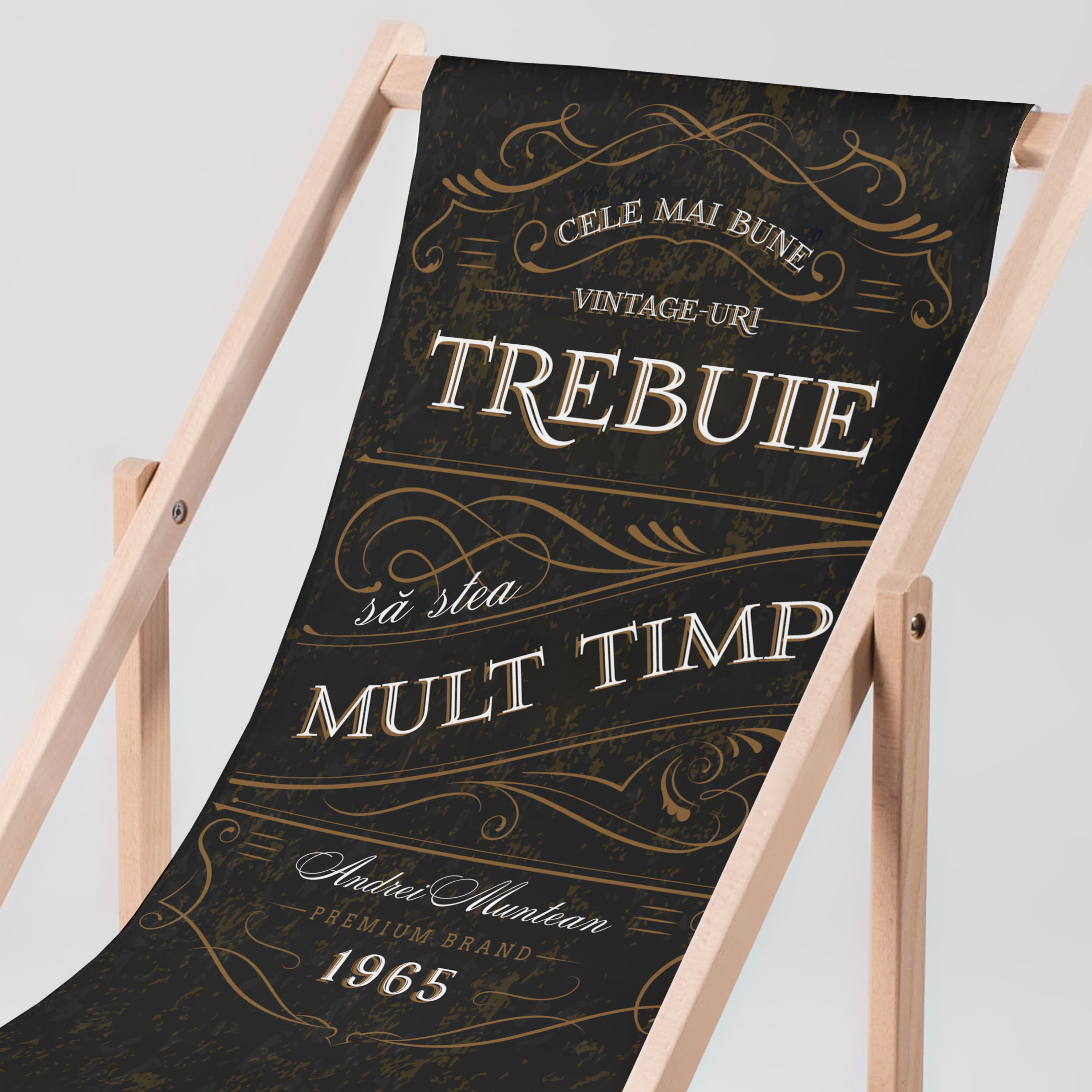 Leżak personalizowany - prezent dla mężczyzny leżak ogrodowy prezent dla męża na urodziny