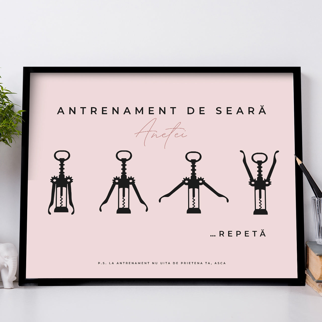 Śmieszny pkakat dla przyjaciółki - trening prezent na urodziny dla przyjaciółki prezent dla najlepszej przyjaciółki