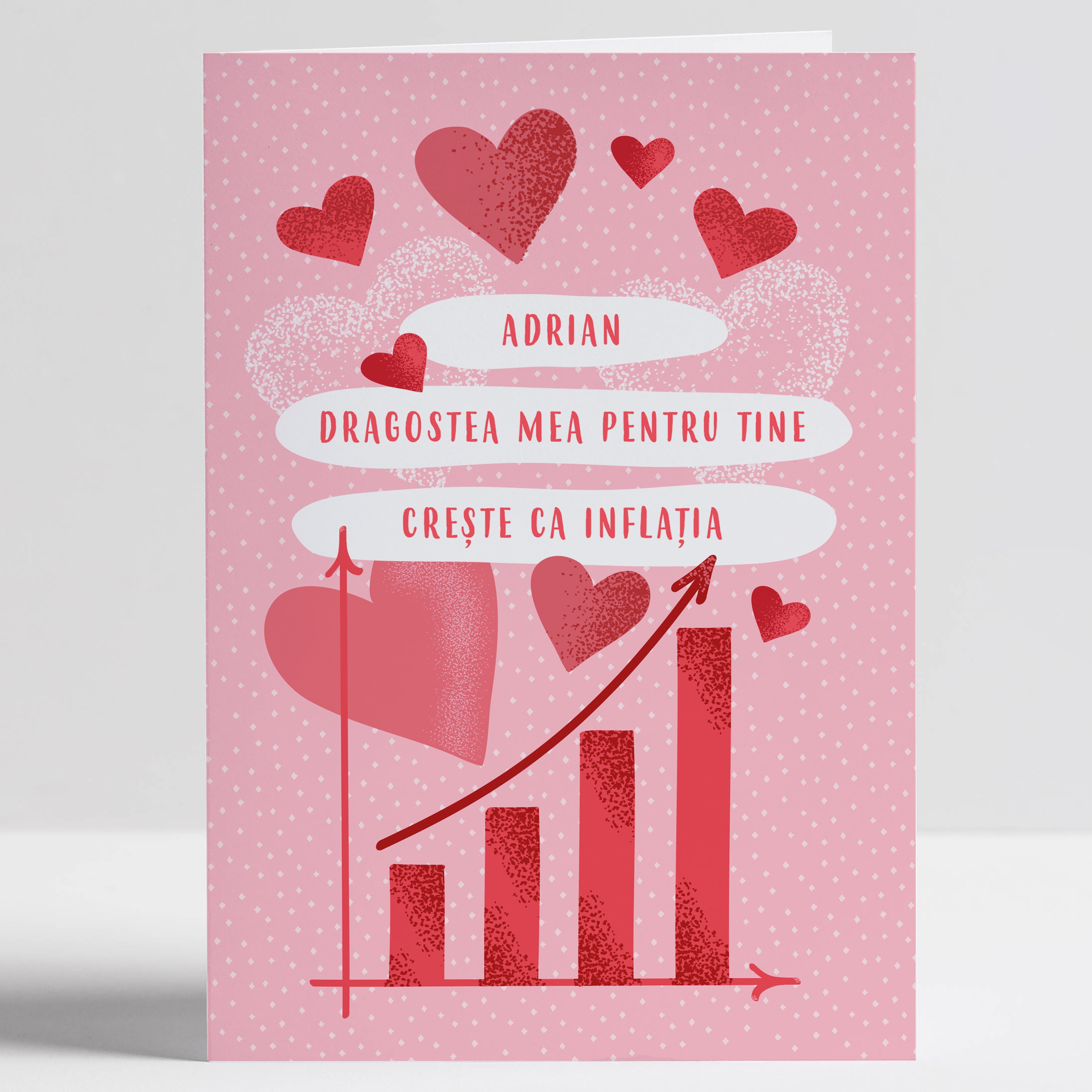Kartka walentynkowa Moja jak inflacja śmieszna kartka na walentynki upominek na walentynki upominek walentynkowy