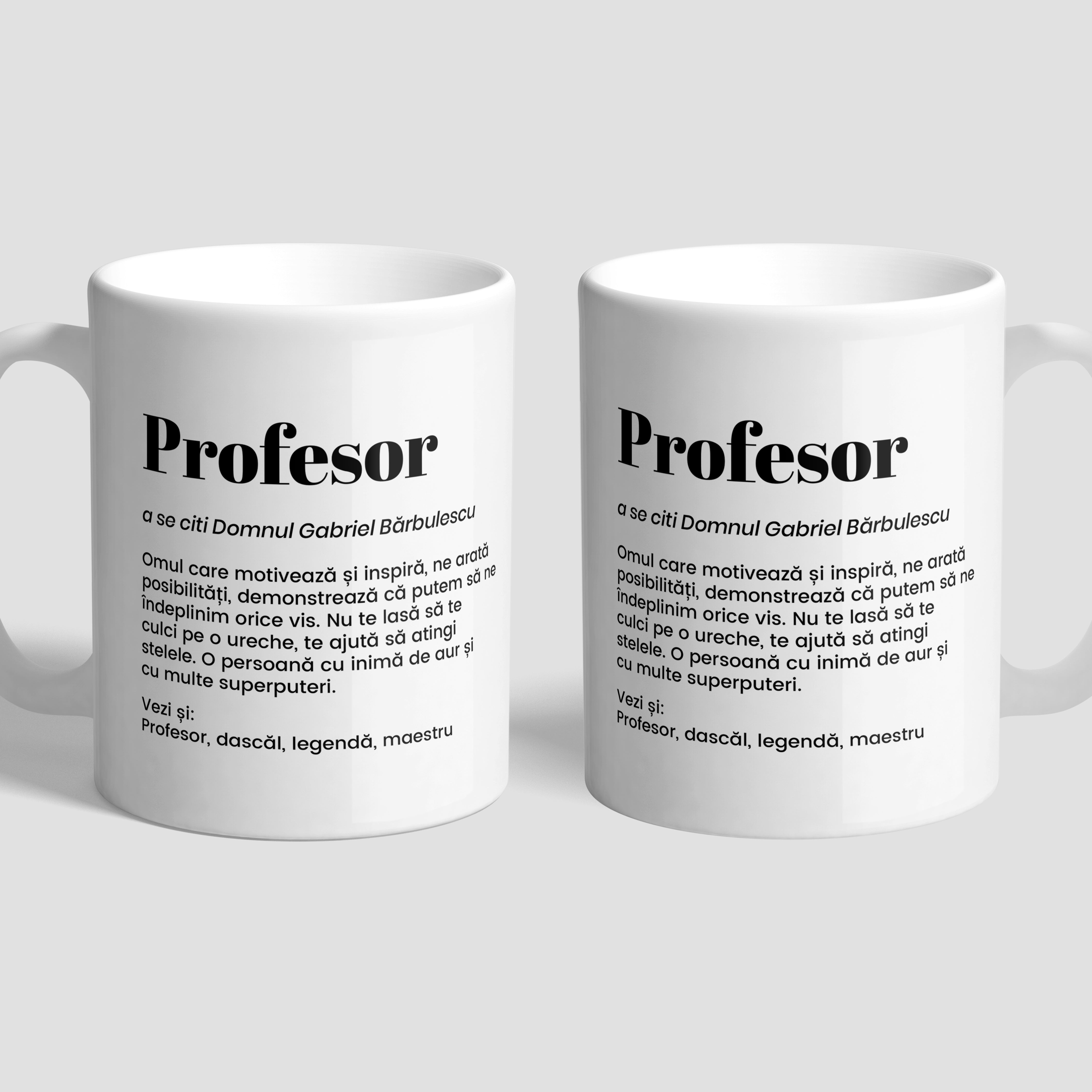 Cană personalizată pentru profesor