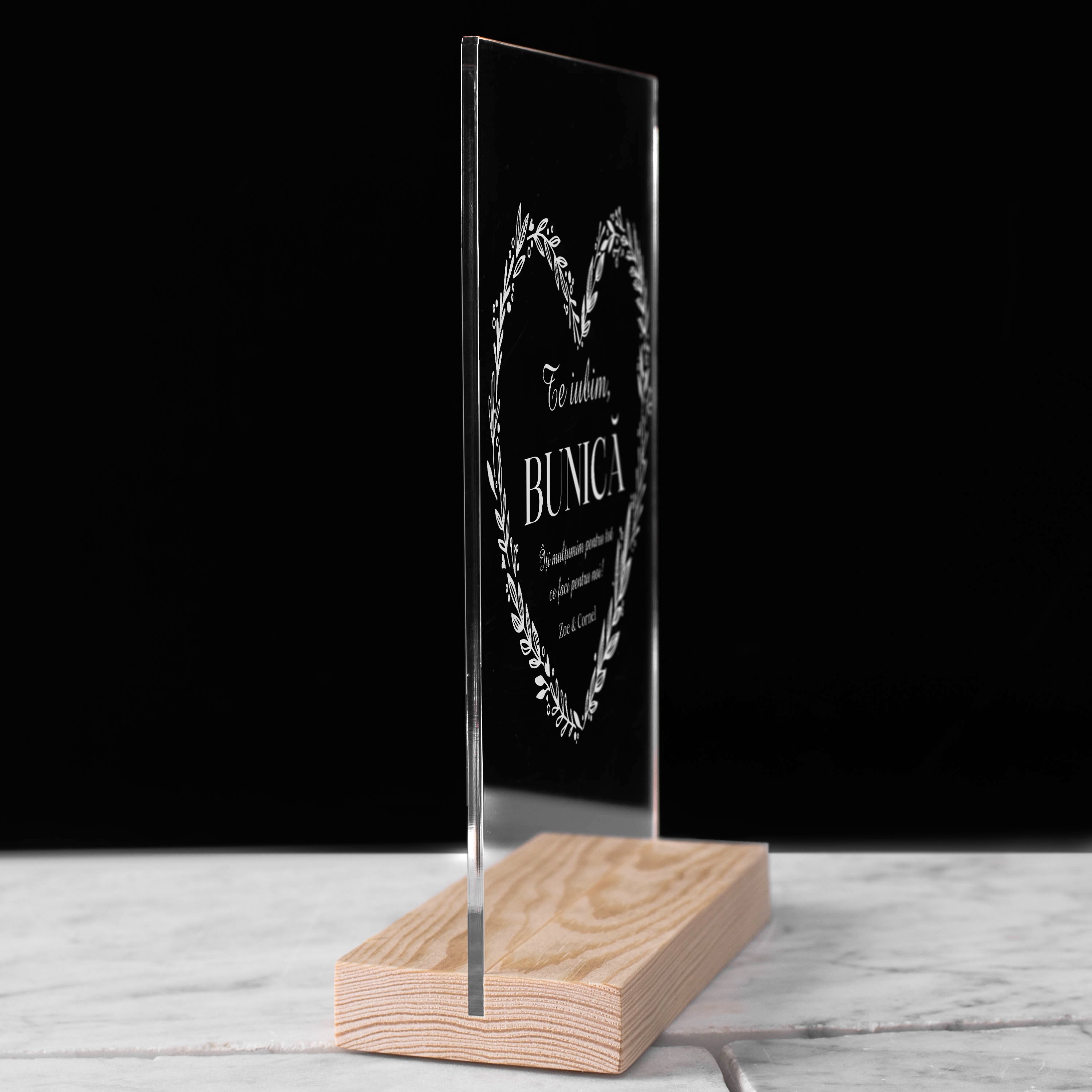 Grawerowana statuetka dla babci - Kocham Cię babciu prezent dla babci prezent na Dzień Babci