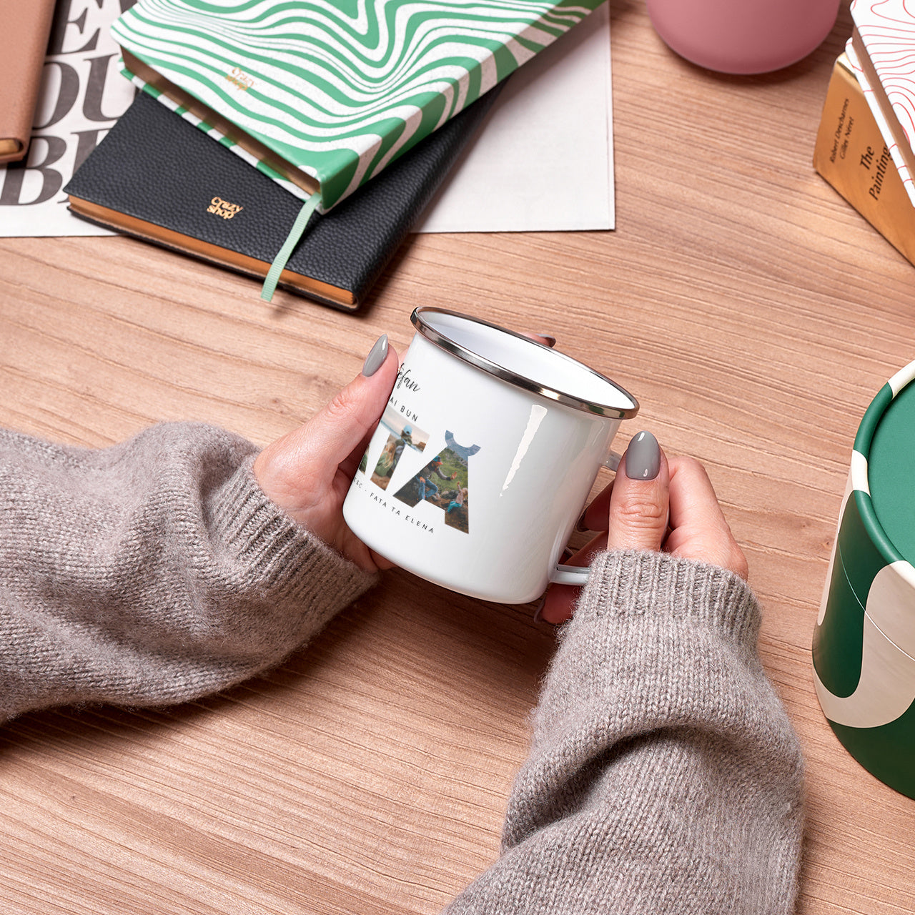 Cană personalizată pentru tata cu fotografii