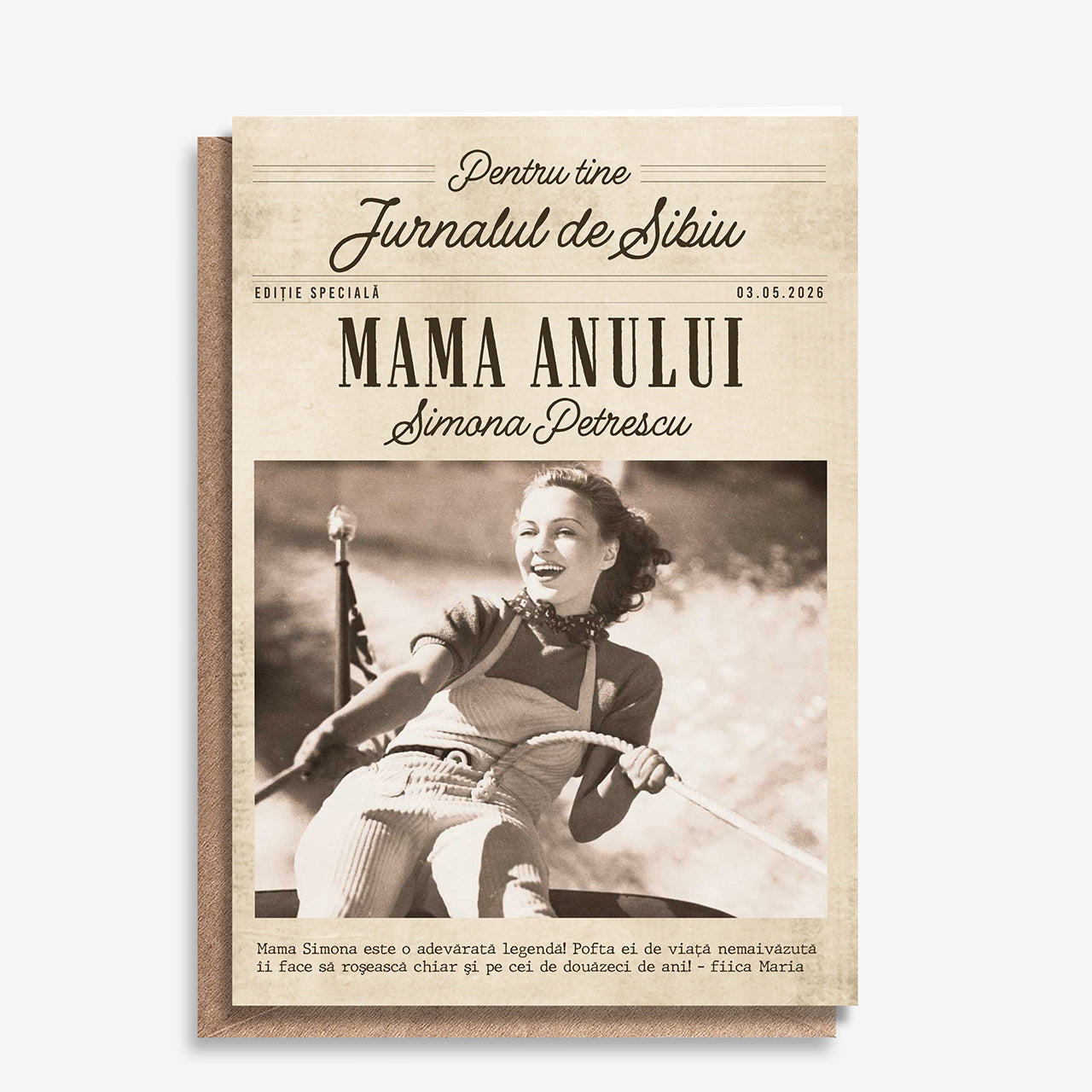 Felicitare de Ziua Mamei - Jurnal