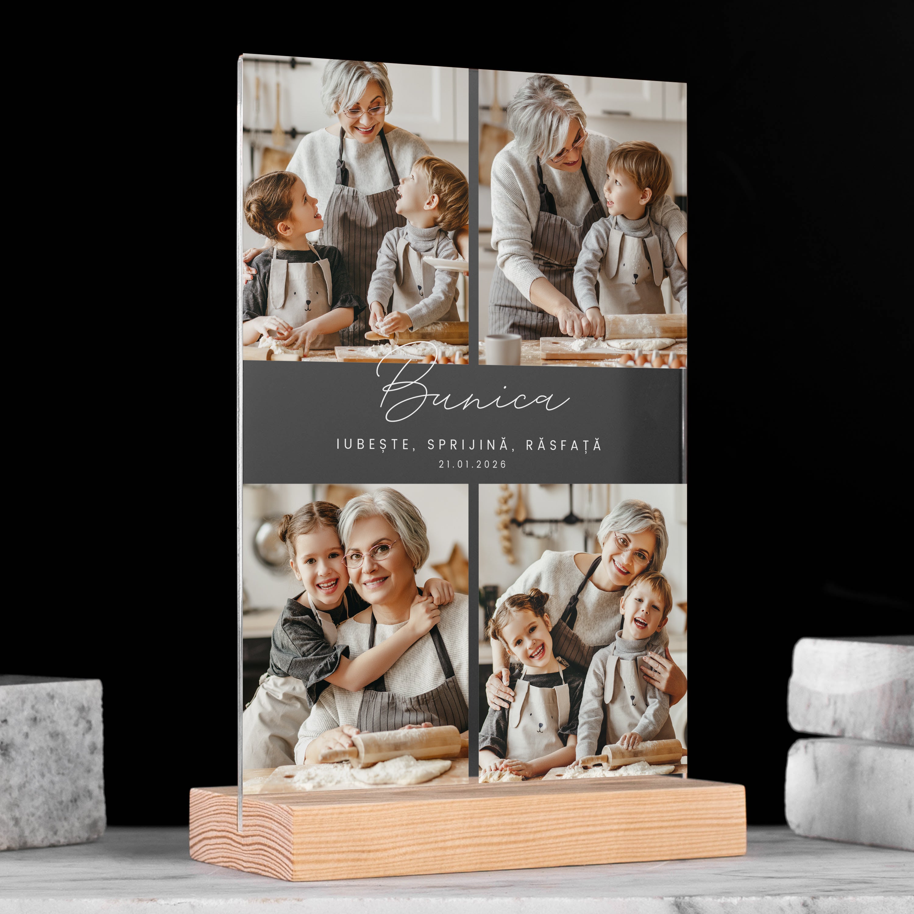 Statuetka ze zdjęciami dla Babci statuetka dla babci prezent dla babci prezent na Dzień Babci