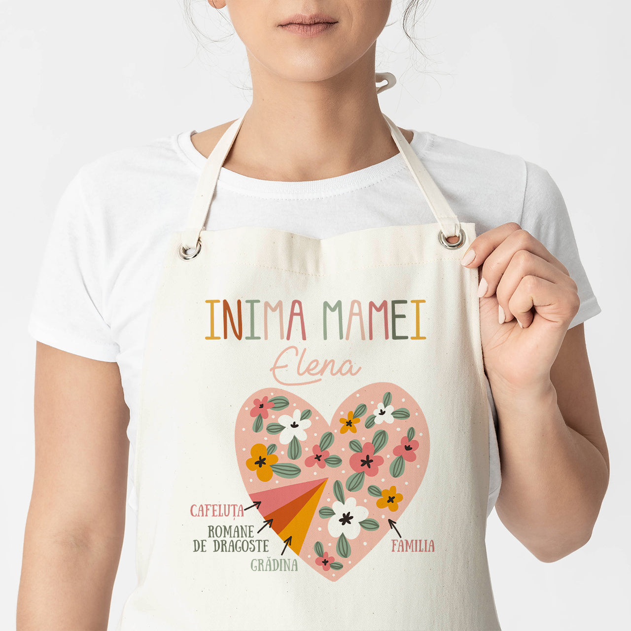 Fartuch personalizowany na prezent dla mamy prezent na dzień matki fartuch z nadrukiem personalizowany fartuch