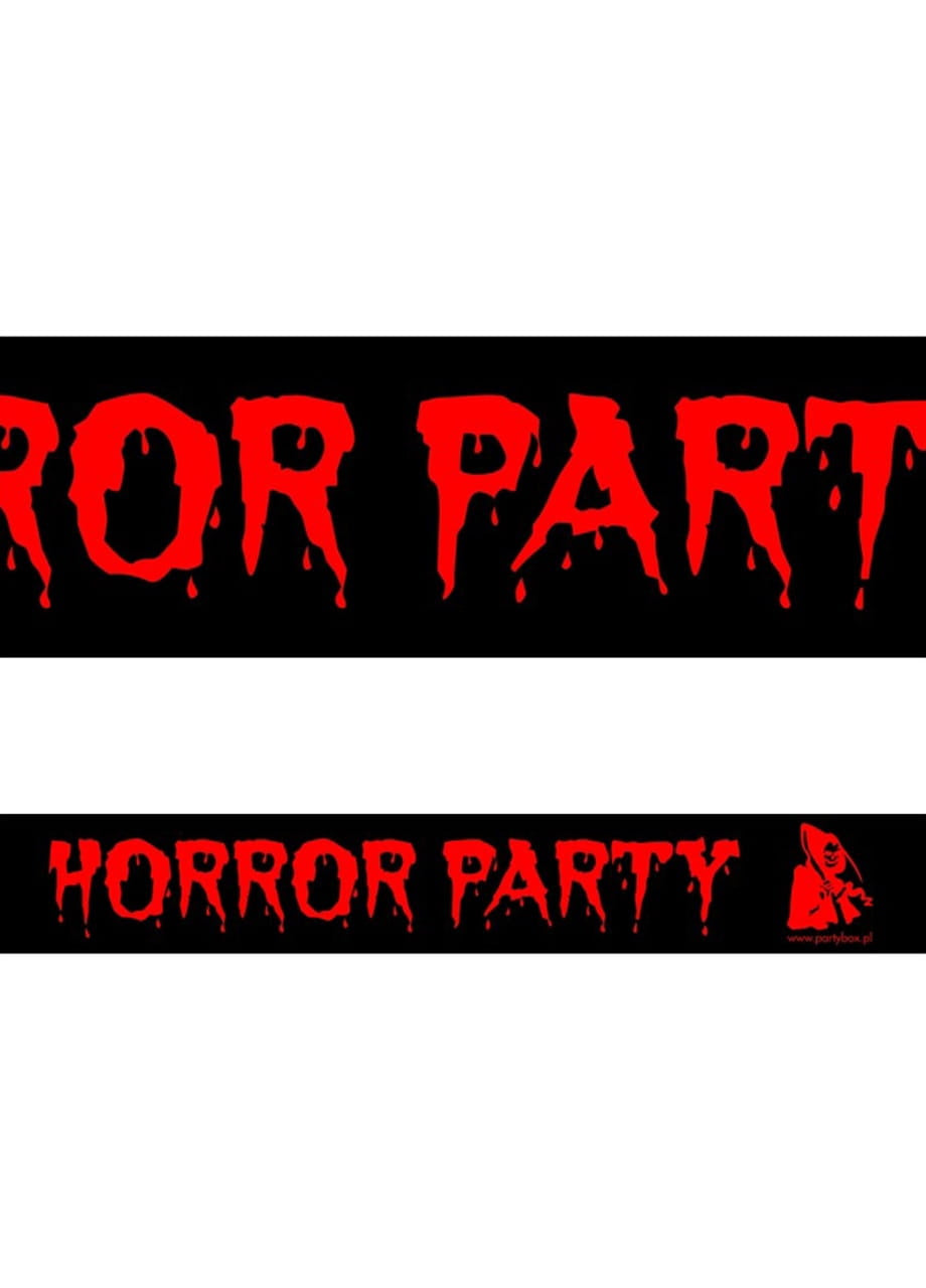 Bandă de petrecere HORROR PARTY ornament Halloween