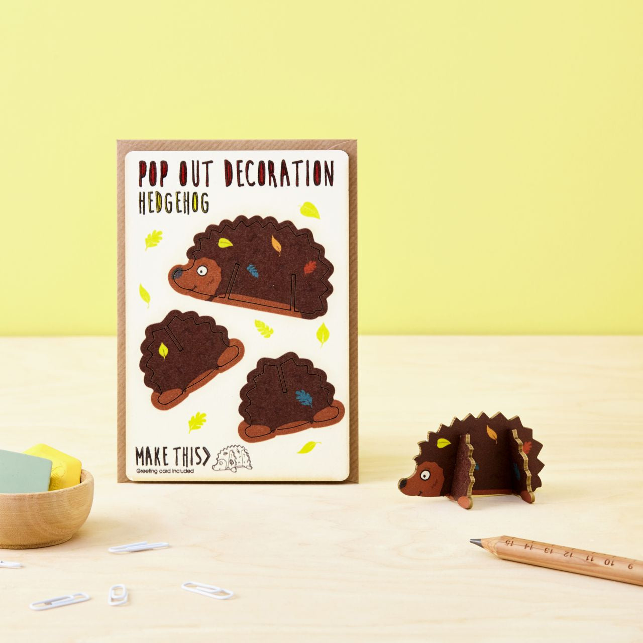 Urodzinowa kartka dla dziecka pop out Jeżyk kartka dla dziecka na urodziny