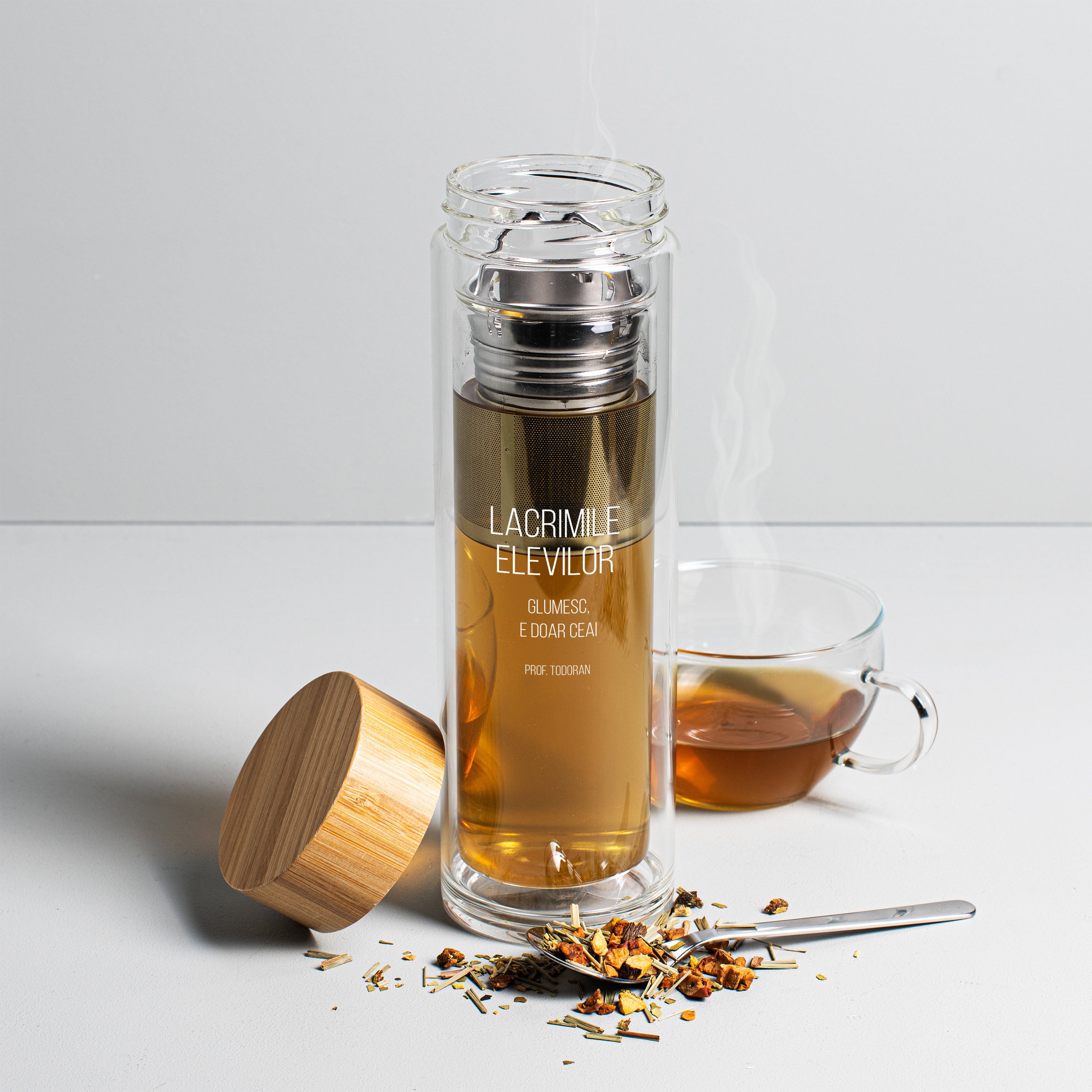 Bidon dla nauczyciela ze śmiesznym napisem - łzy uczniów bidon na prezent prezent na dzień nauczyciela