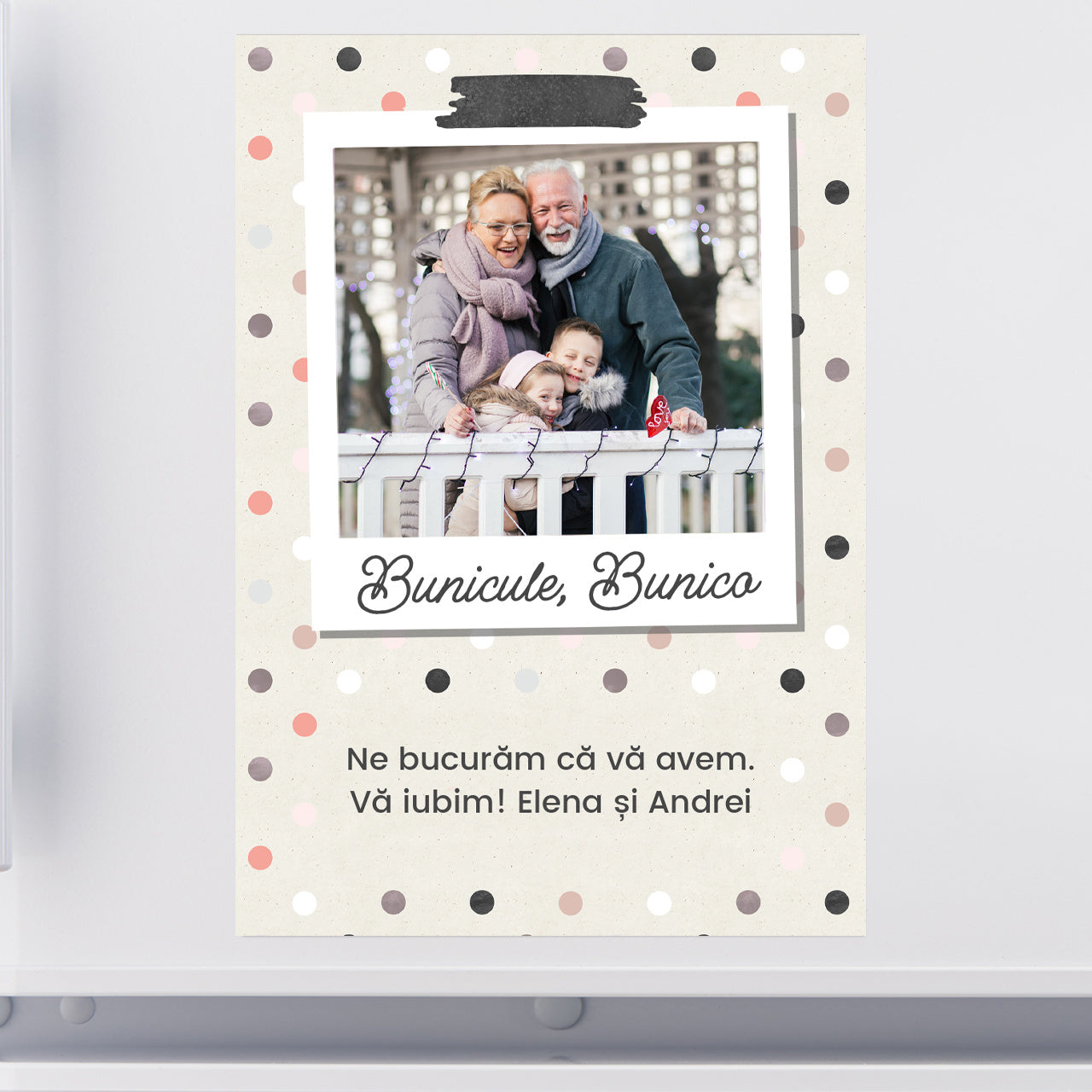 Magnes ze zdjęciem dla babci i dziadka magnes na Dzień Babci i Dziadka prezent dla babci i dziadka