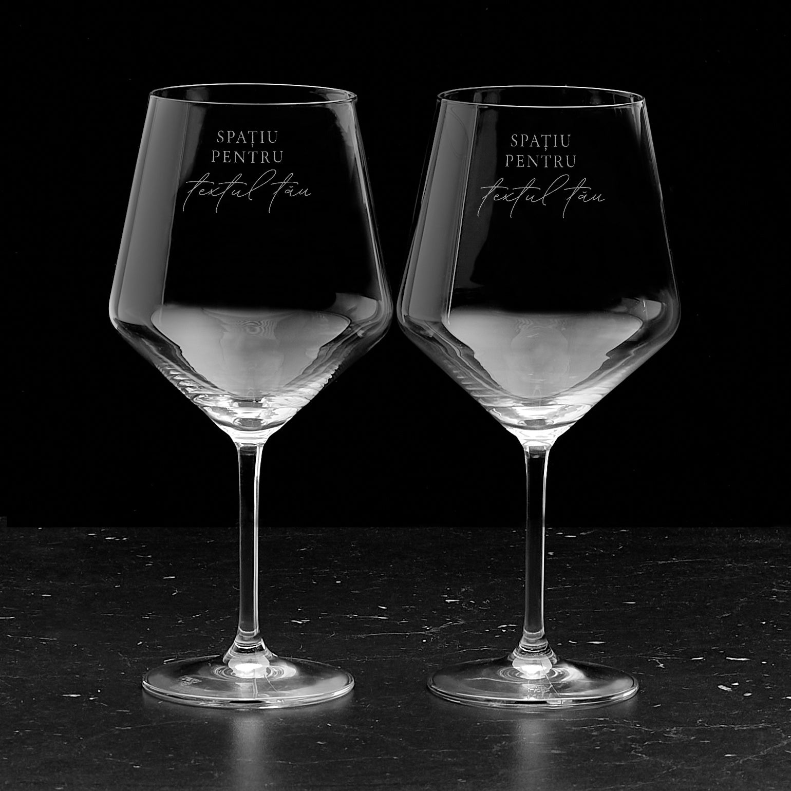 Zestaw dużych kieliszków do wina - prezent dla małżeństwa prezent na rocznicę ślubu prezent dla pary