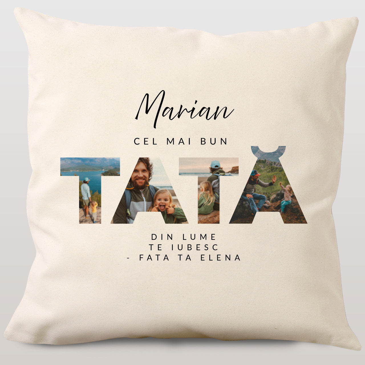 Poduszka dla taty - sentymentalny prezent na Dzień Taty poduszka na Dzień Taty prezent dla Taty na Dzień Taty