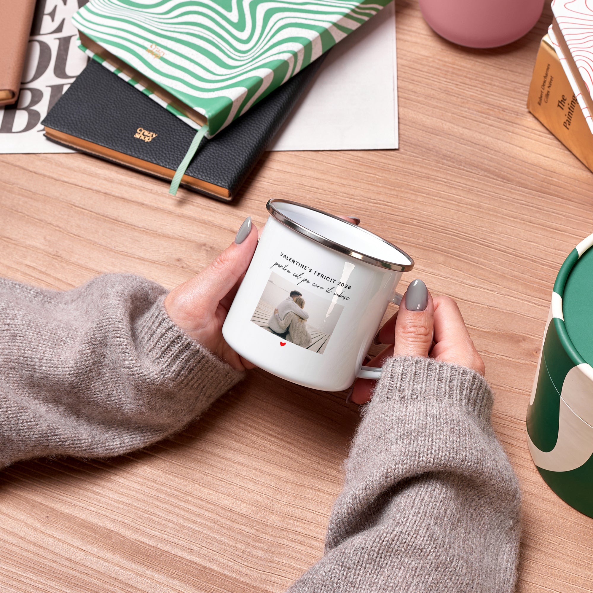 Cană de Valentine’s Day cu fotografie - cadou pentru el