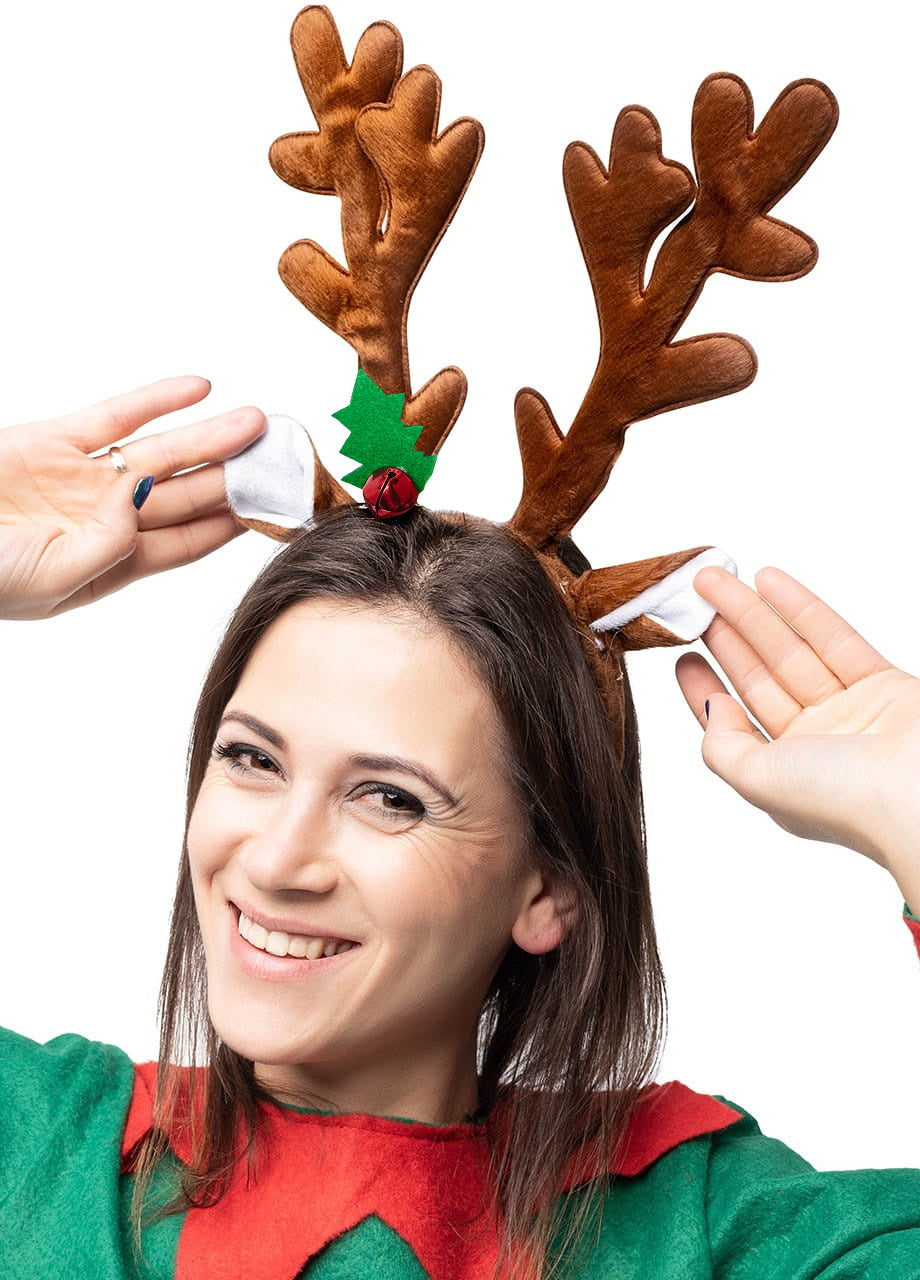 Bentiță de sărbători COARNE REN accesorii de sărbători