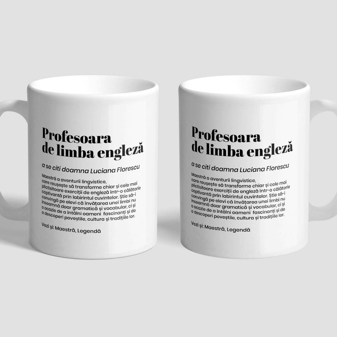 Cană pentru profesorul de limba engleză