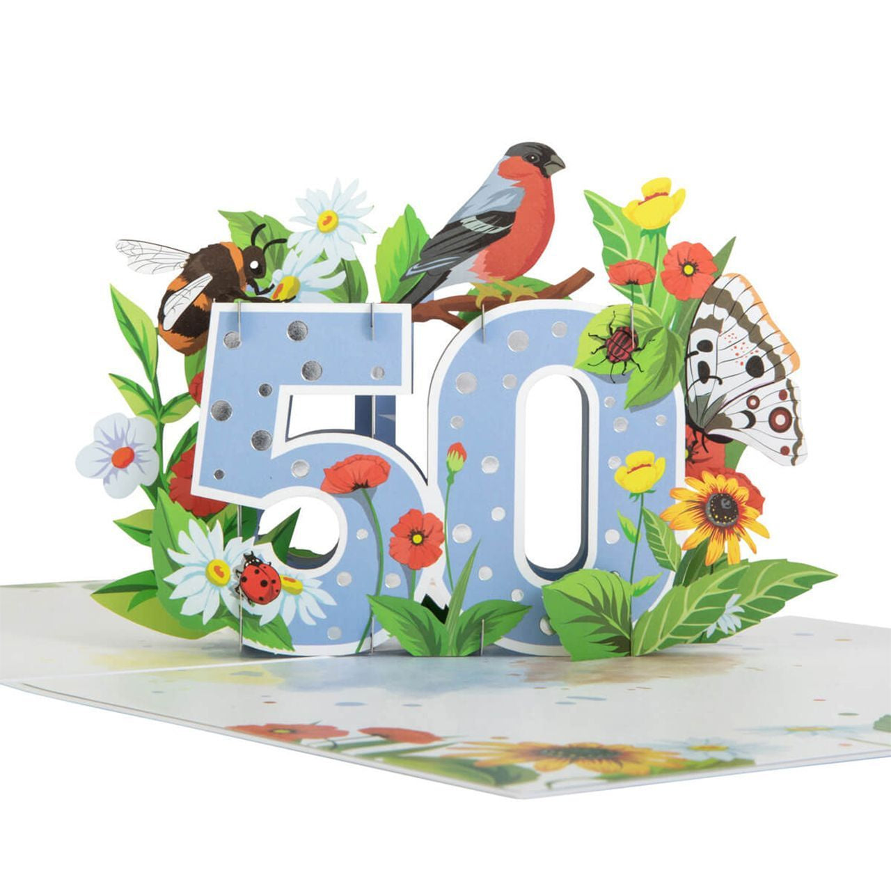 Felicitare pop-up de 50 de ani