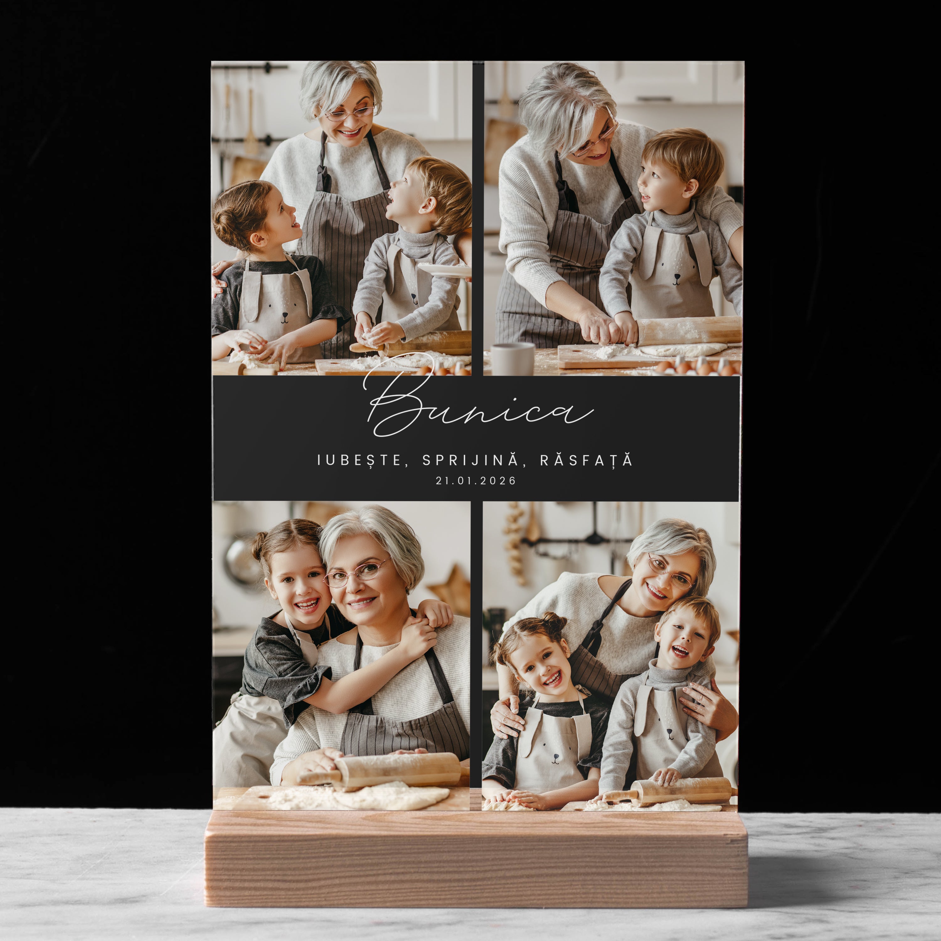 Statuetka ze zdjęciami dla Babci statuetka dla babci prezent dla babci prezent na Dzień Babci