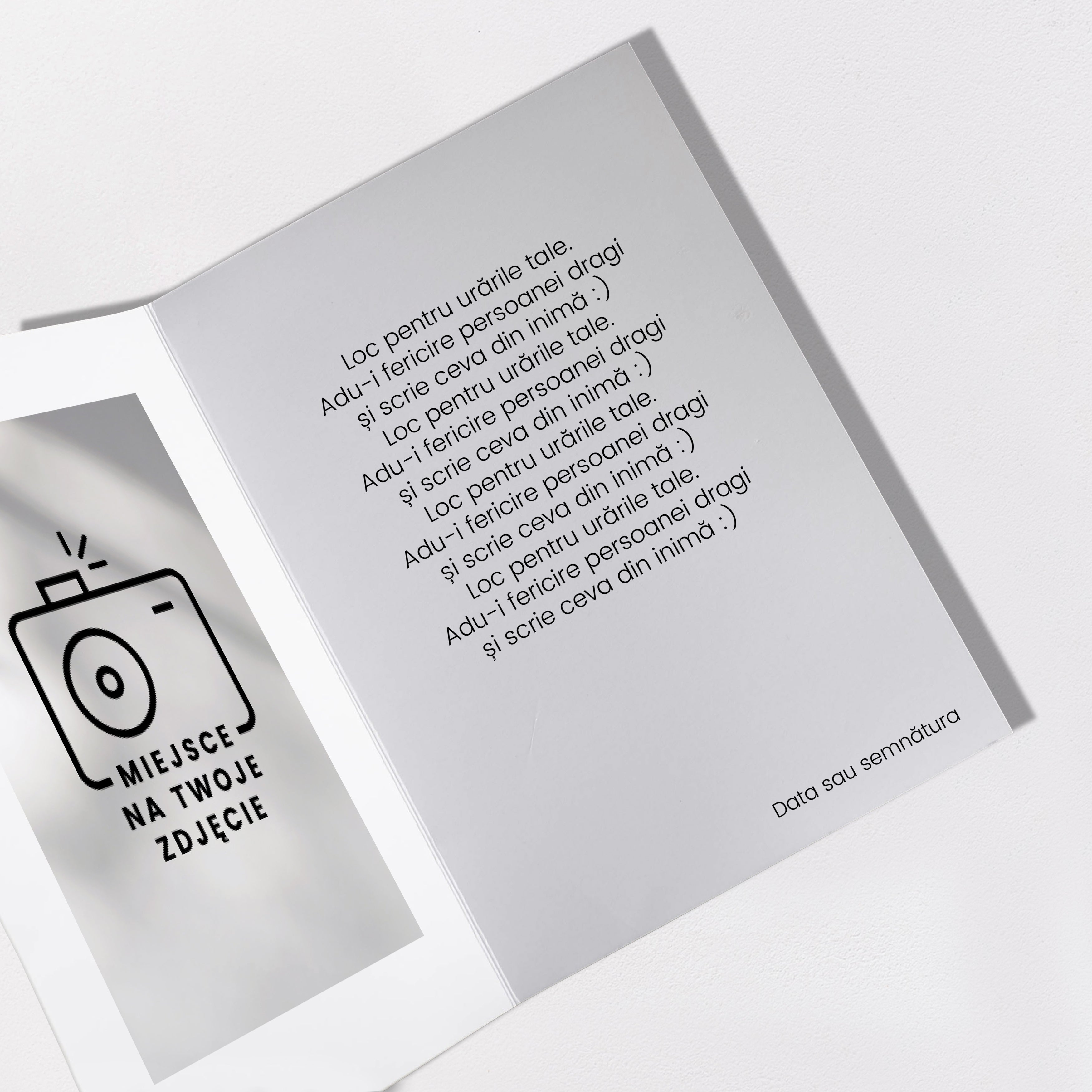 Felicitare personalizată cu fotografie – întrebare pentru domnișoara de onoare