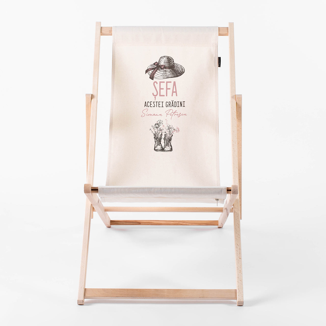 Personalizowany leżak - prezent dla ogrodniczki leżak personalizowany prezent dla niej leżak z nadrukiem