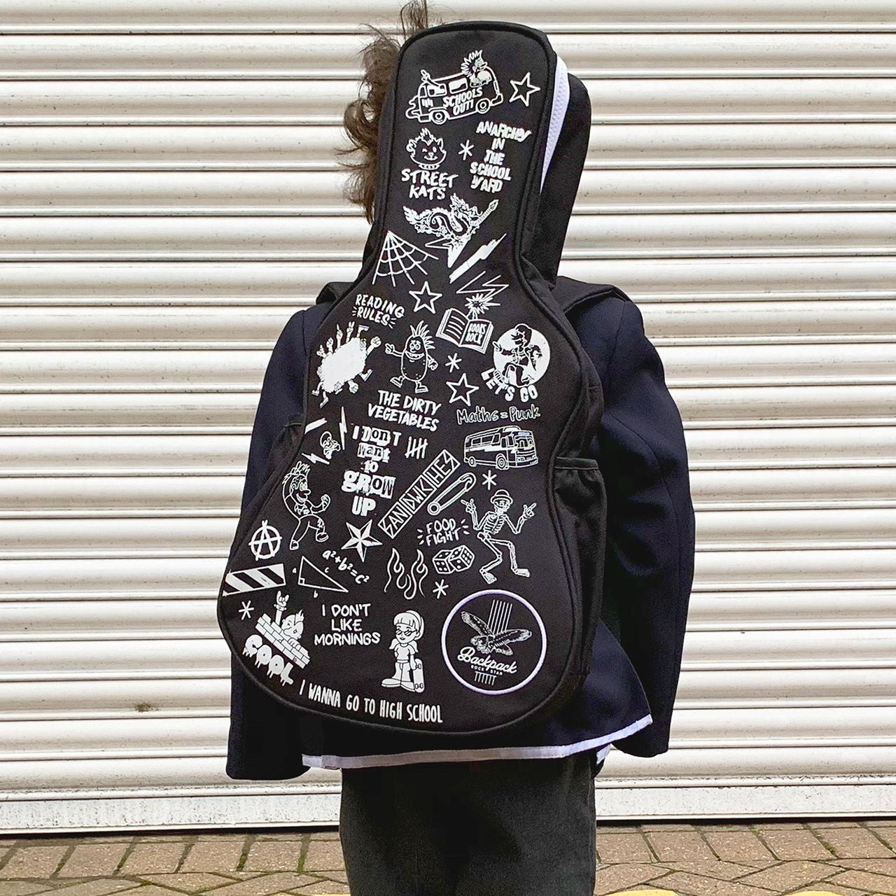 Dziecięcy plecak w kształcie gitary Rockstar plecak dla dziecka