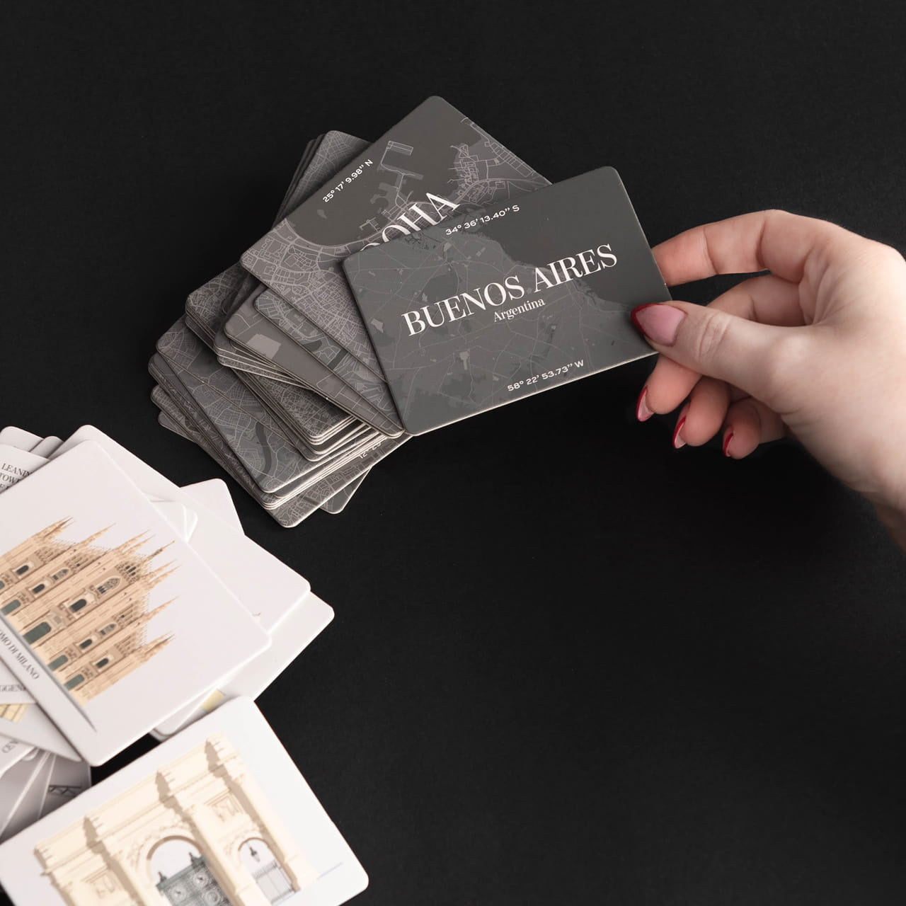 Gra w pamięć Iconic Buildings gra memory gra rodzinna prezent dla architekta prezent na parapetówkę