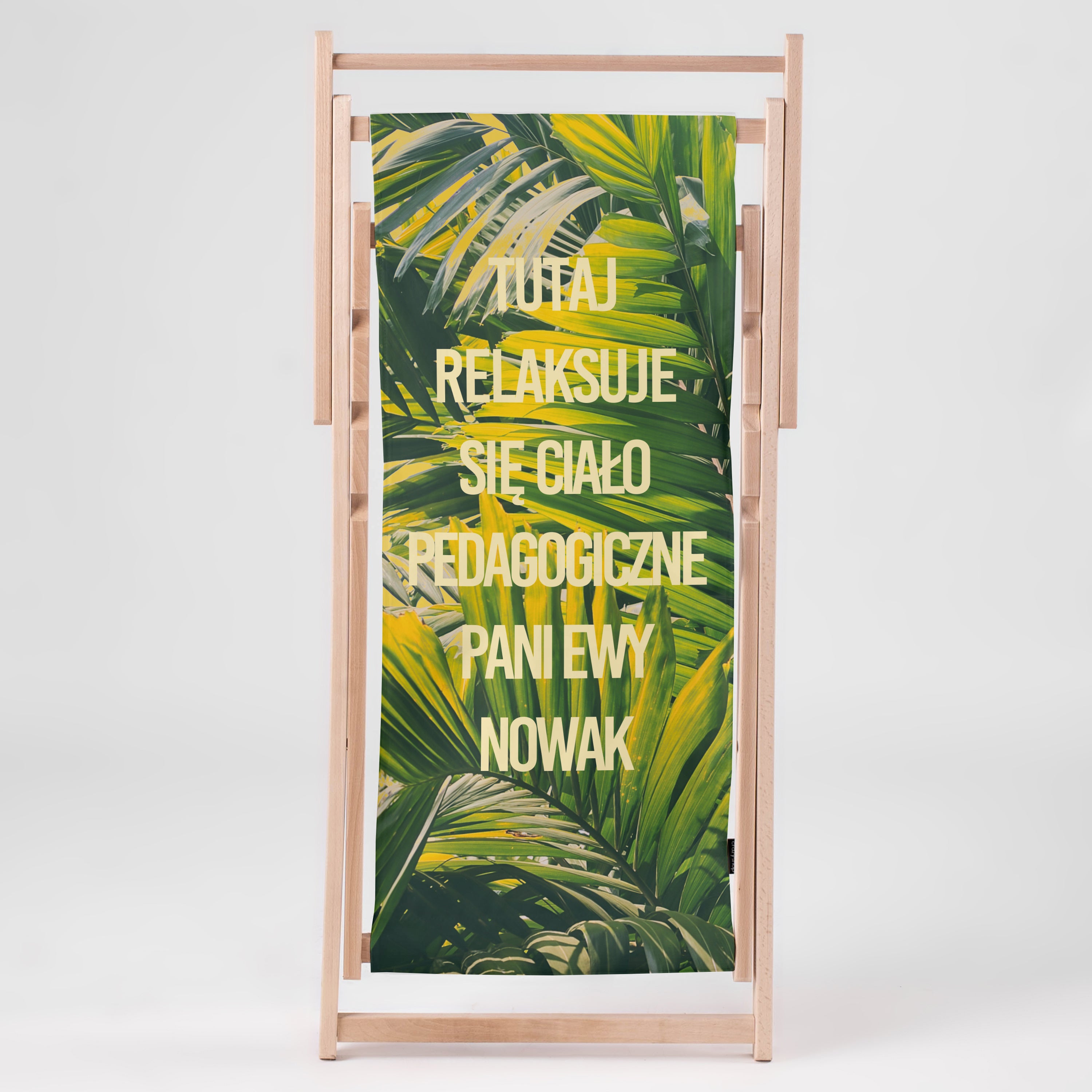 Personalizowany leżak dla nauczyciela