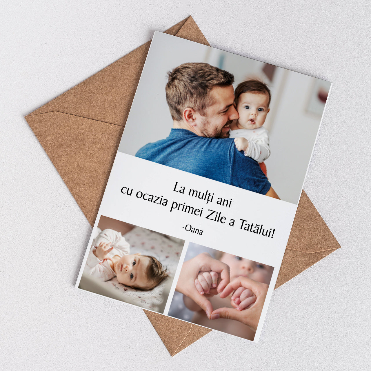 Felicitare personalizată pentru prima Zi a Tatălui