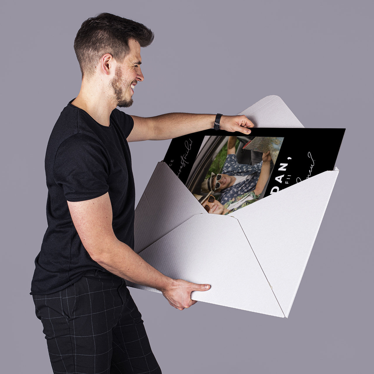 Felicitare XXL cu fotografie – Cerere de a fi martor