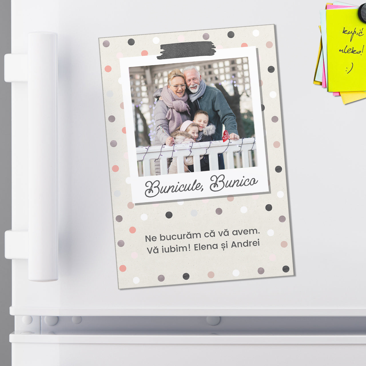 Magnes ze zdjęciem dla babci i dziadka magnes na Dzień Babci i Dziadka prezent dla babci i dziadka