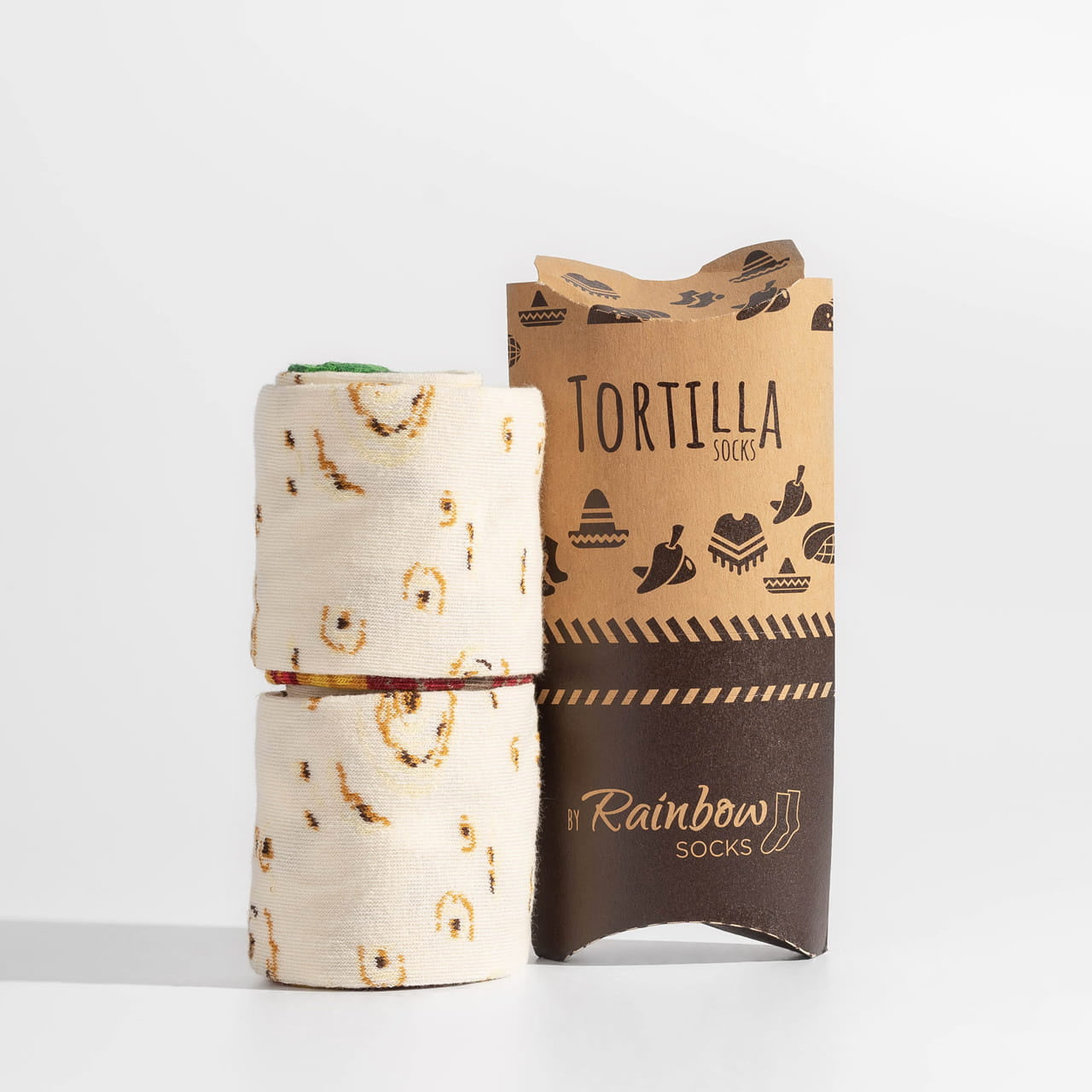 Skarpetki TORTILLA śmieszny prezent dla niego (2 pary) skarpetki na prezent skarpetki na dzień chłopaka