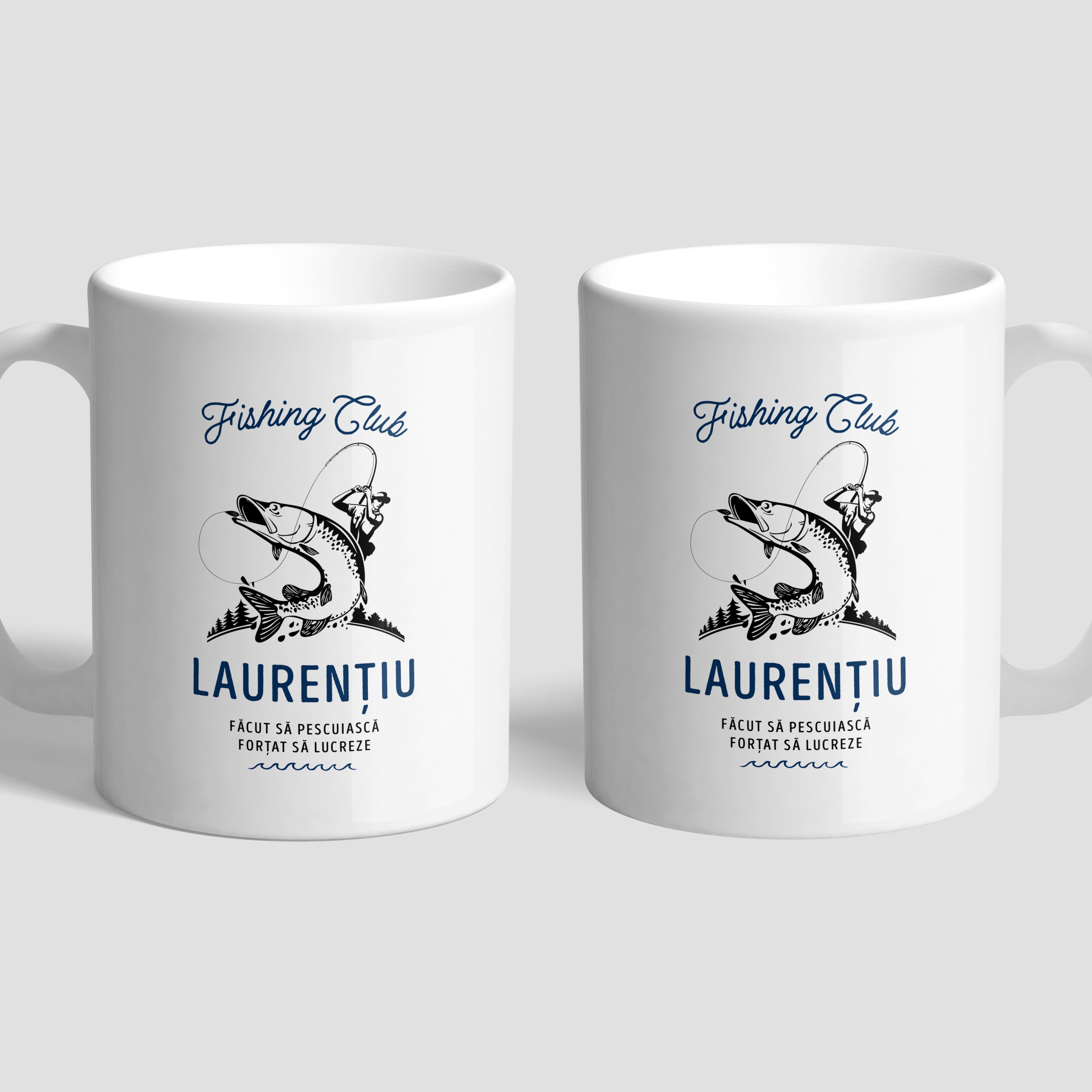 Personalizowany kubek wędkarza - fishing club kubek z nadrukiem prezent dla wędkarza kubek na prezent
