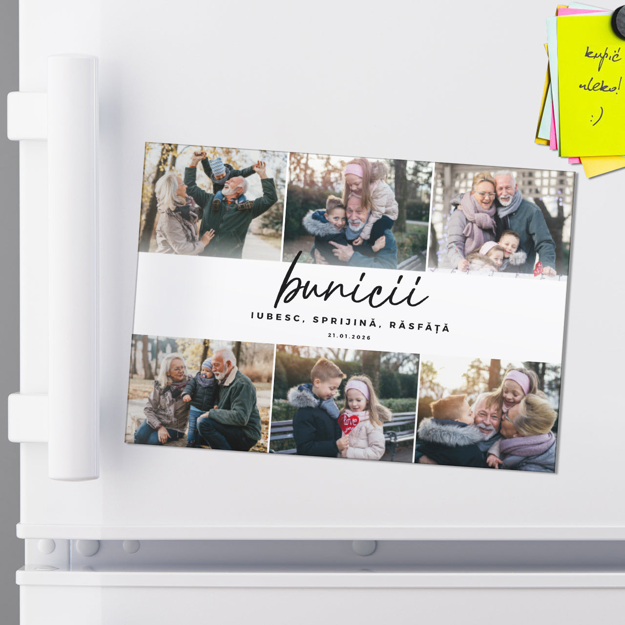 Magnes na lodówkę dla Babci i Dziadka ze zdjęciami magnes na Dzień Babci i Dziadka prezent dla babci i dziadka