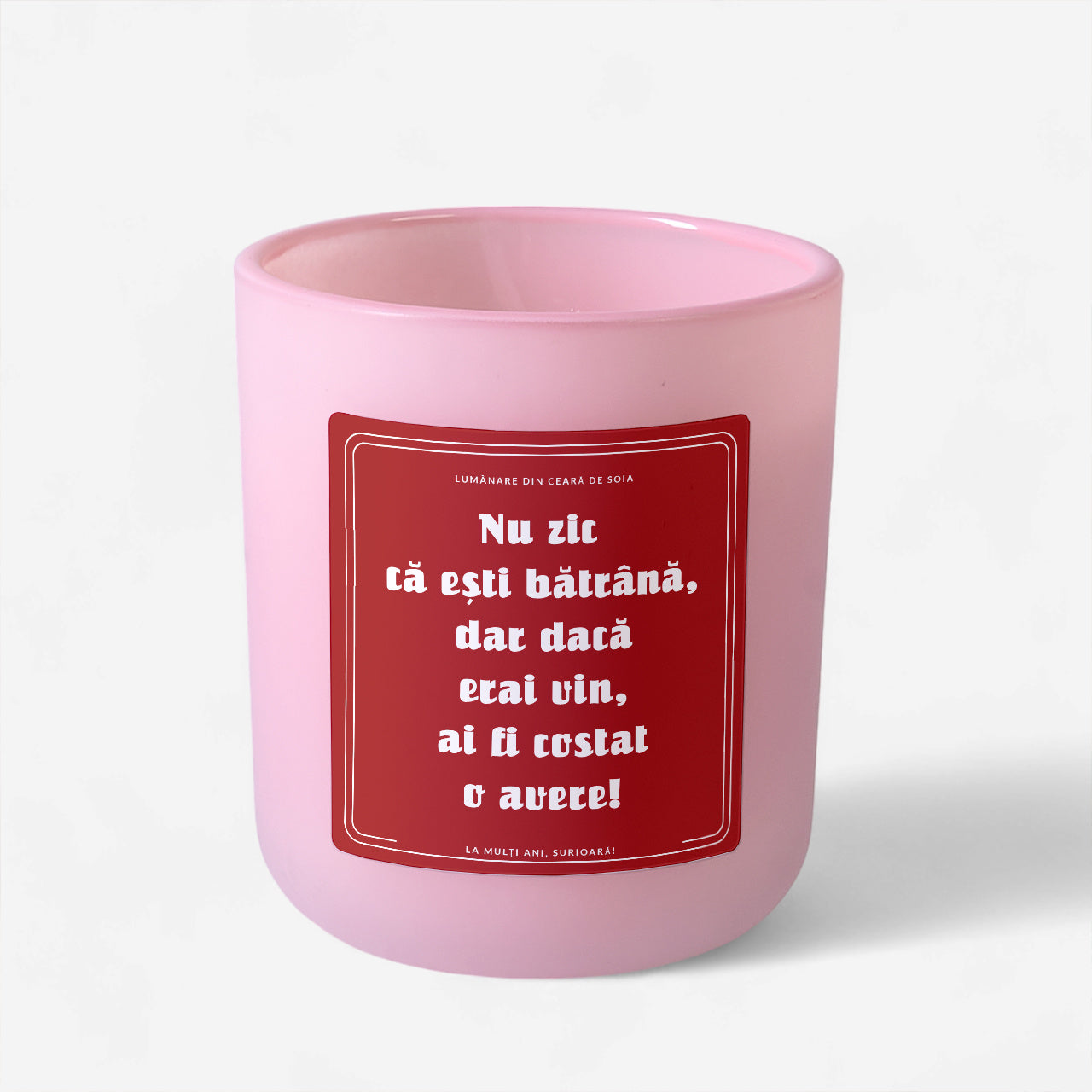 Świeca w szkle na prezent dla siostry personalizowana świeca zapachowa
