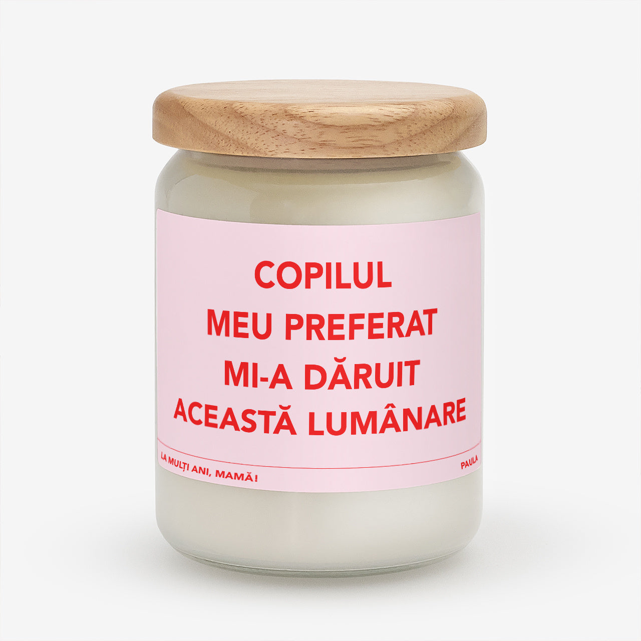 Świeca dla mamy - Ulubione Dziecko personalizowana świeczka na prezent dla mamy